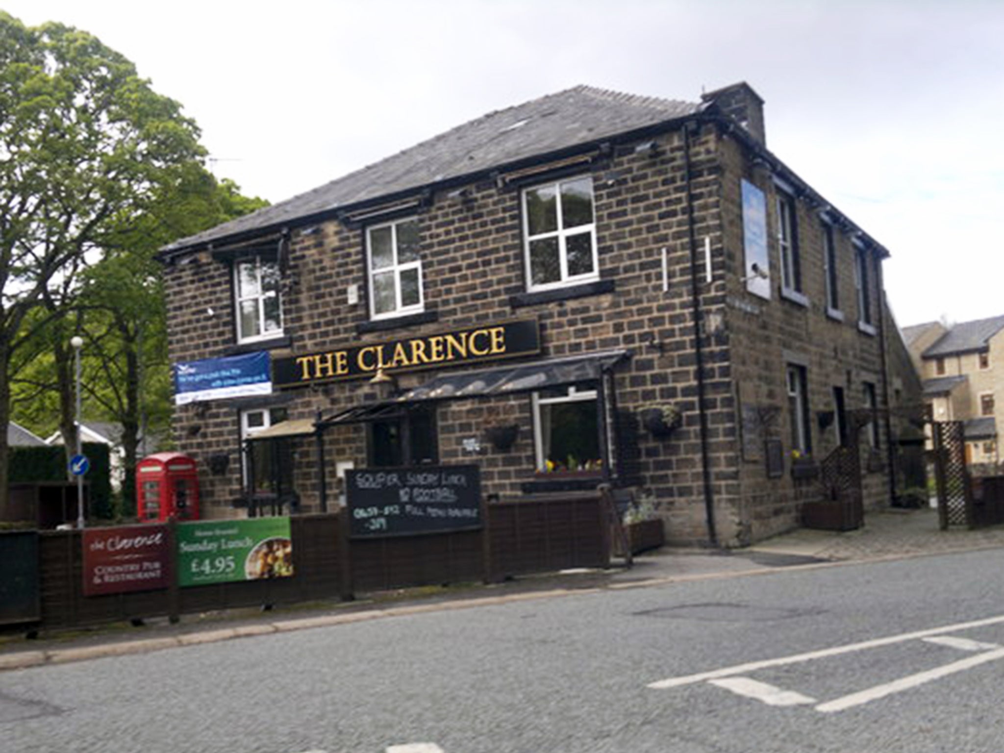 &#13;
The Clarence pub in Greenfield where the man stopped to ask about climbing the mountain nearby&#13;