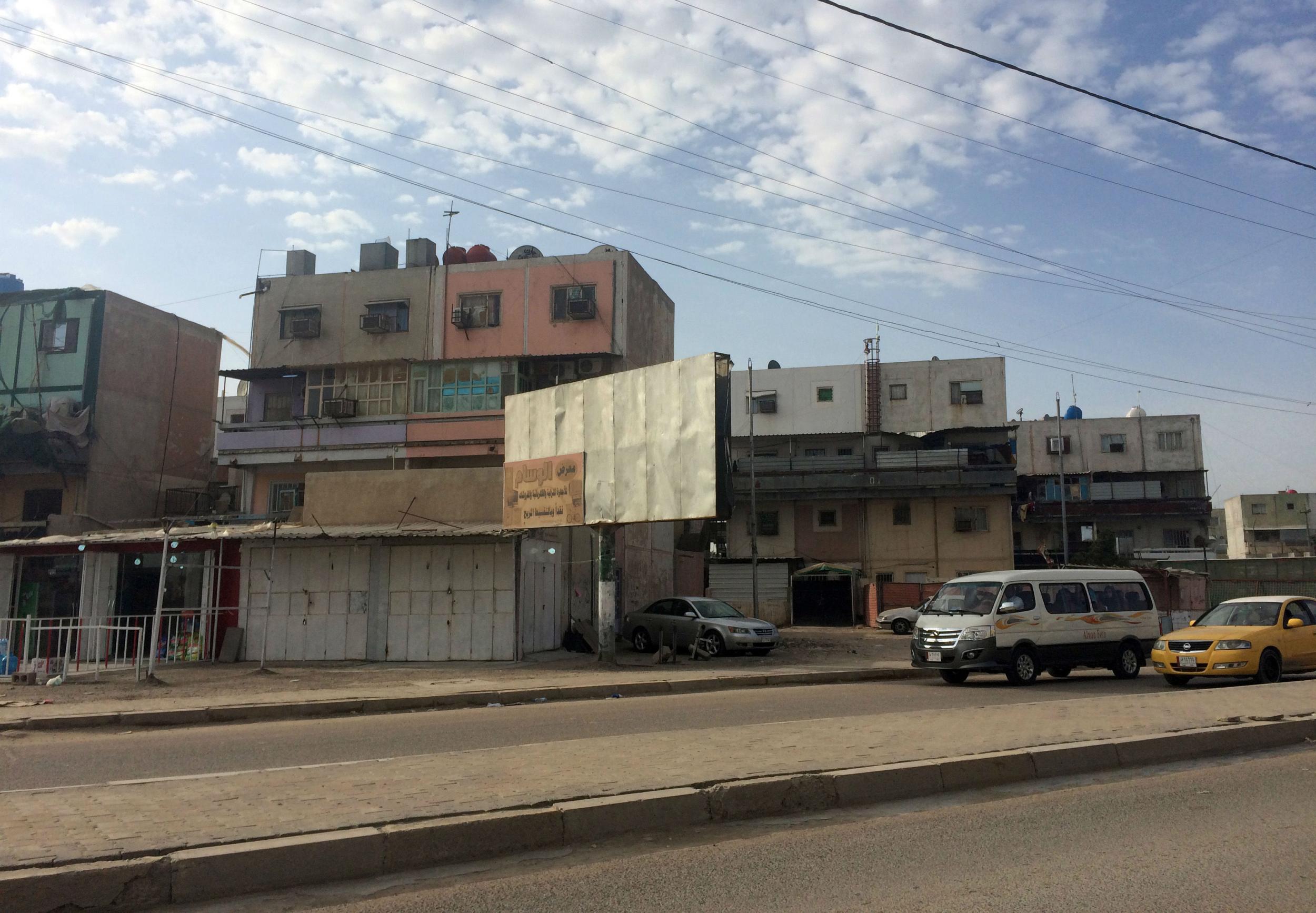 Reports say the three Americans were seized from this apartment complex in Baghdad