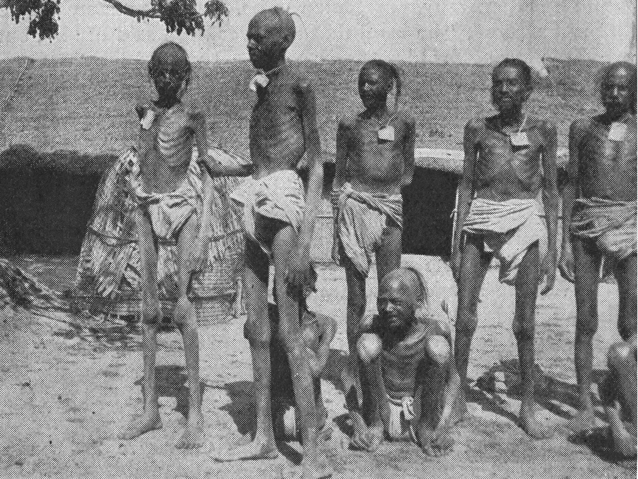 Famine victims in India, circa 1900