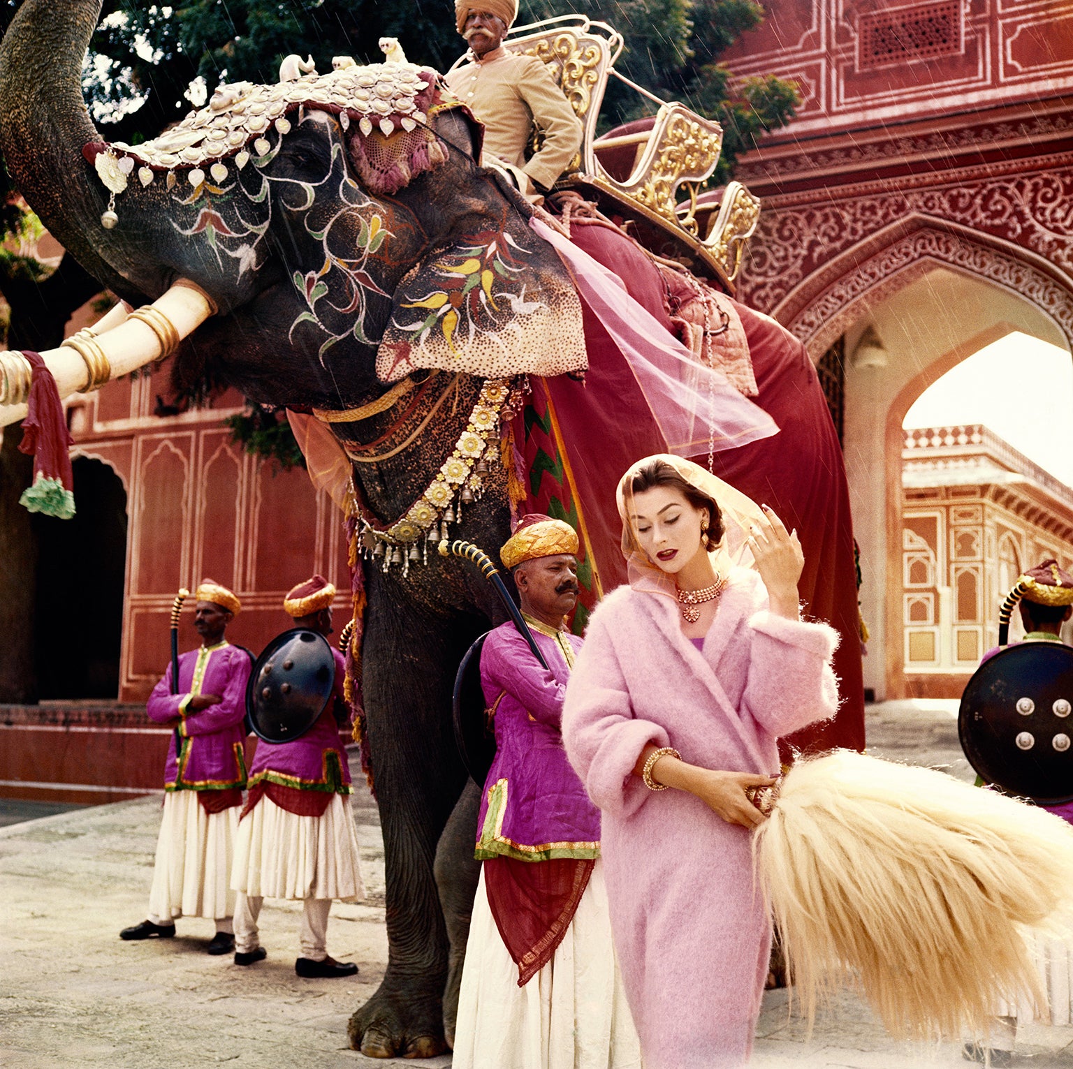 'Anne Gunning in Jaipur' by Norman Parkinson