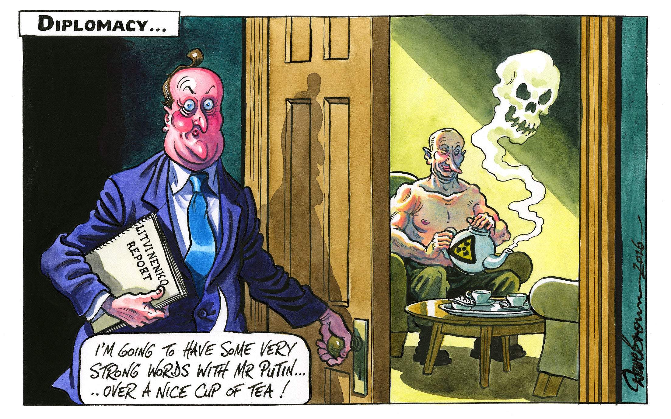 Dave Brown’s cartoon – for more of his work see the link below