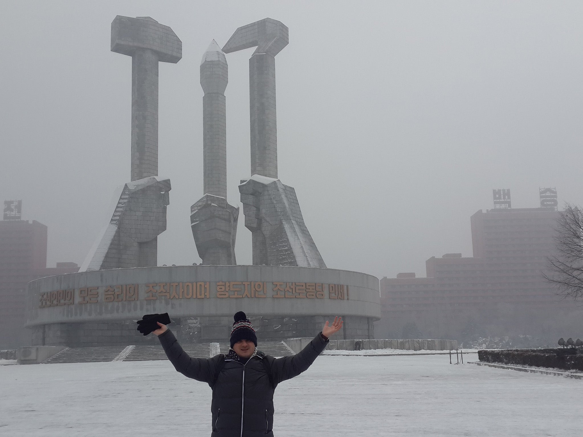 Darragh in the North Korean capital