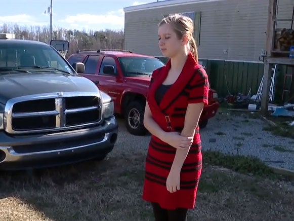 Amanda Durbin, 17-year-old student at Edmonson County High School in Kentucky