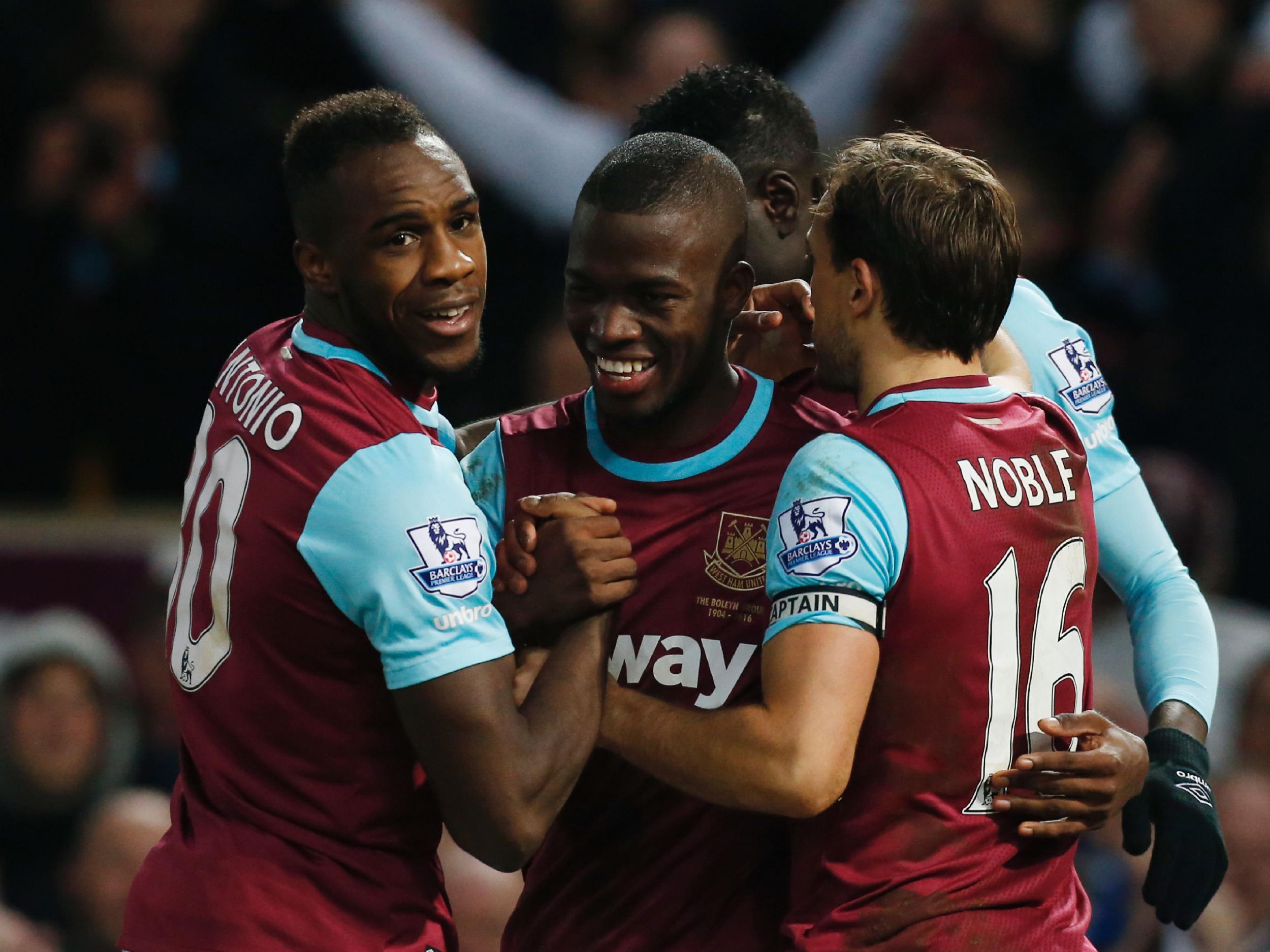 Valencia celebrates his second of the night