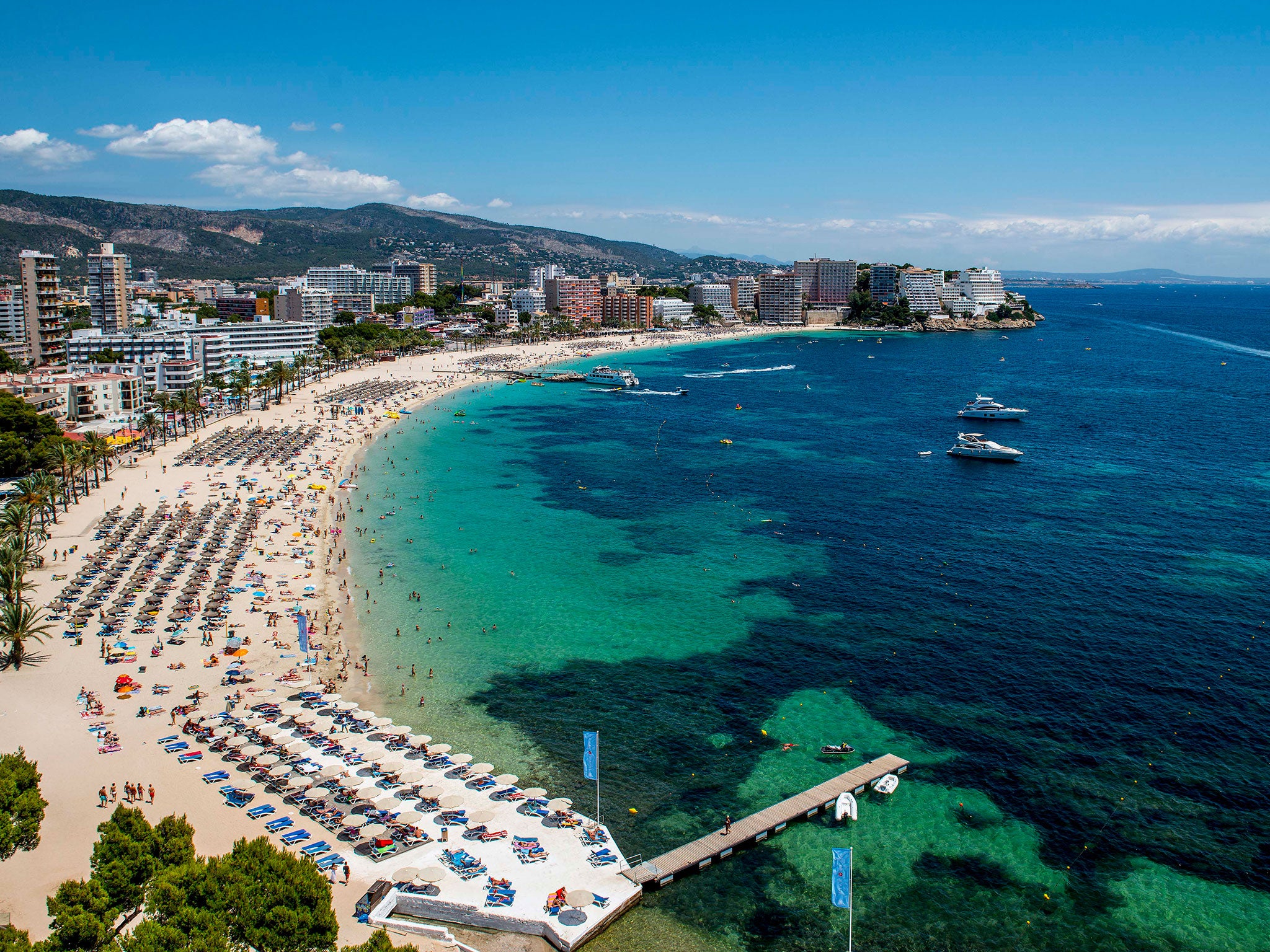 Mallorca is popular with British tourists