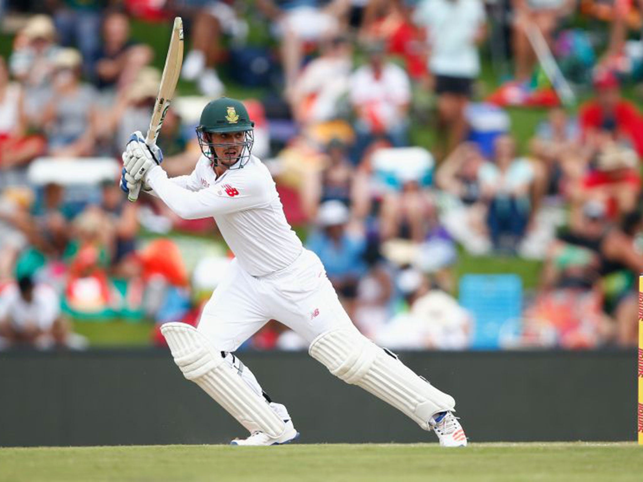 Quinton de Kock on his way to a maiden Test century