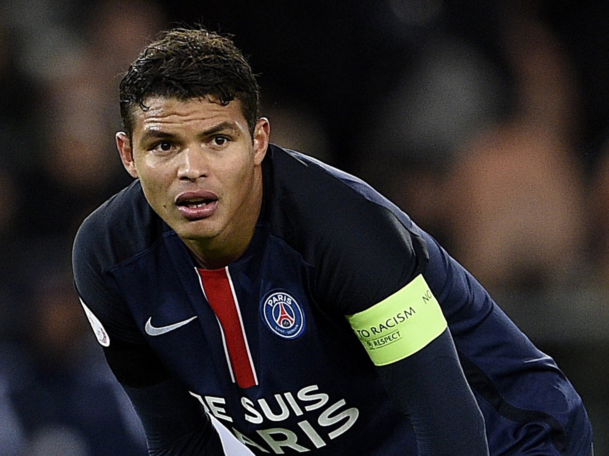 Paris Saint-Germain defender Thiago Silva