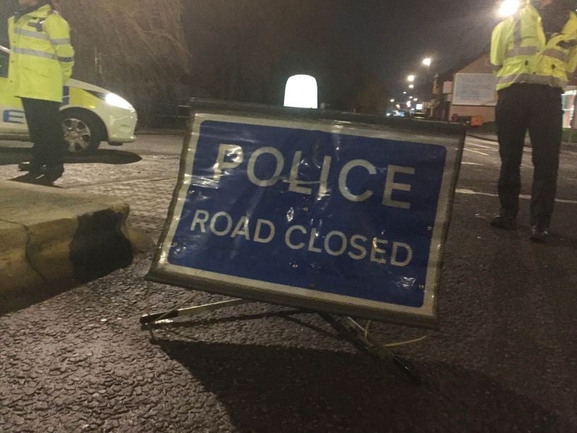 Police closed a number of roads around the Feeder Canal while investigations take place