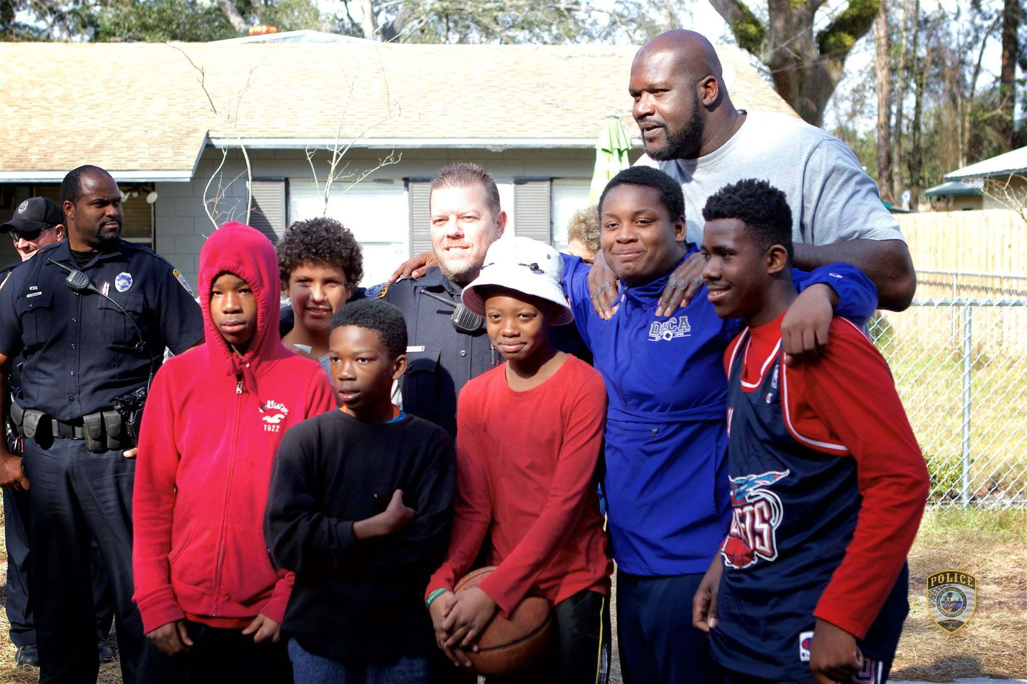Shaquille O'Neal joined the pickup game over the weekend in Florida