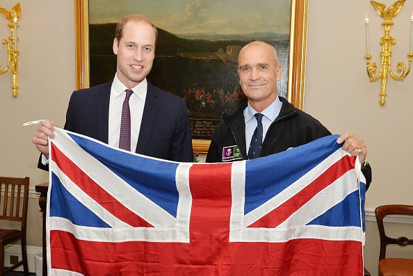 The Duke of Cambridge with Henry Worsley