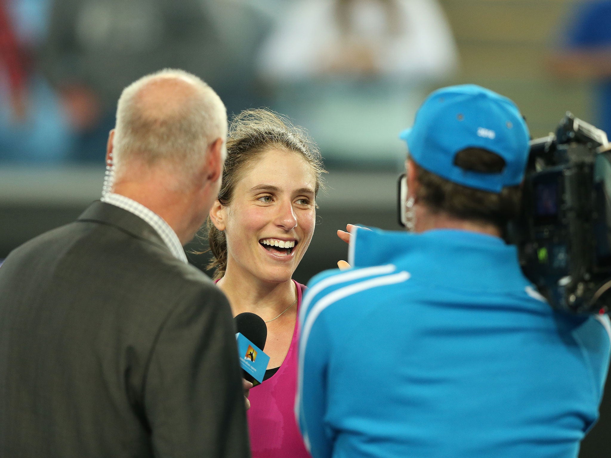 Johanna Konta after victory in Melbourne