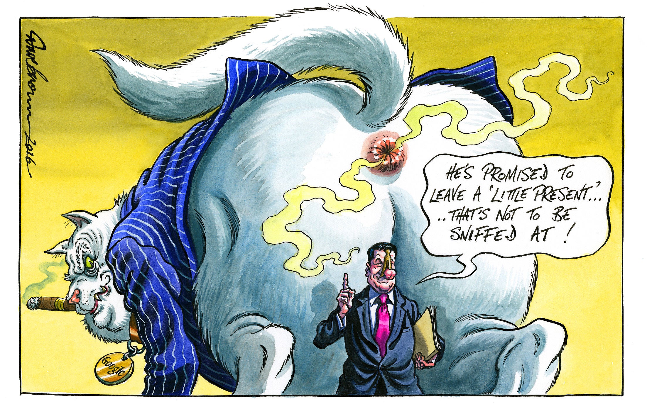 Dave Brown’s cartoon – for more of his work see the link below