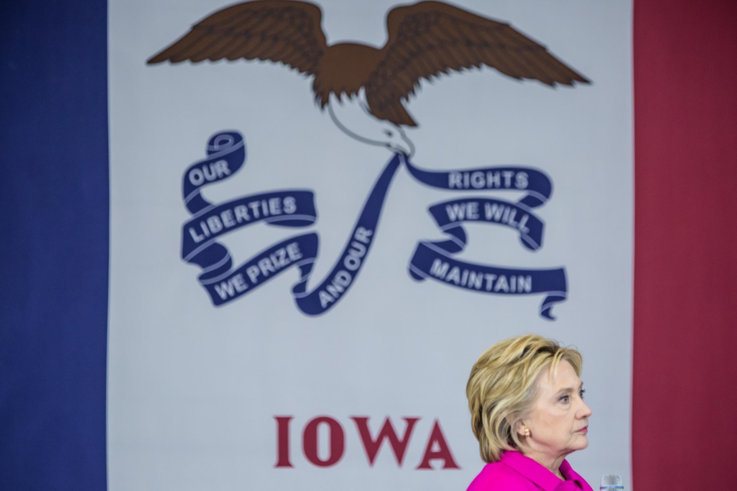 Hilary Clinton was beaten into third place in Iowa in 2008.