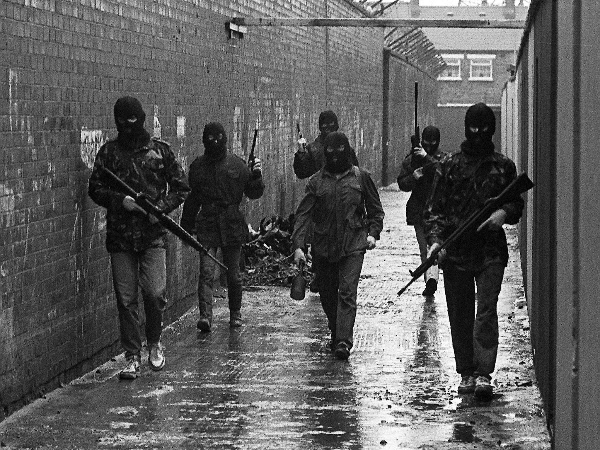 IRA gunmen in West Belfast