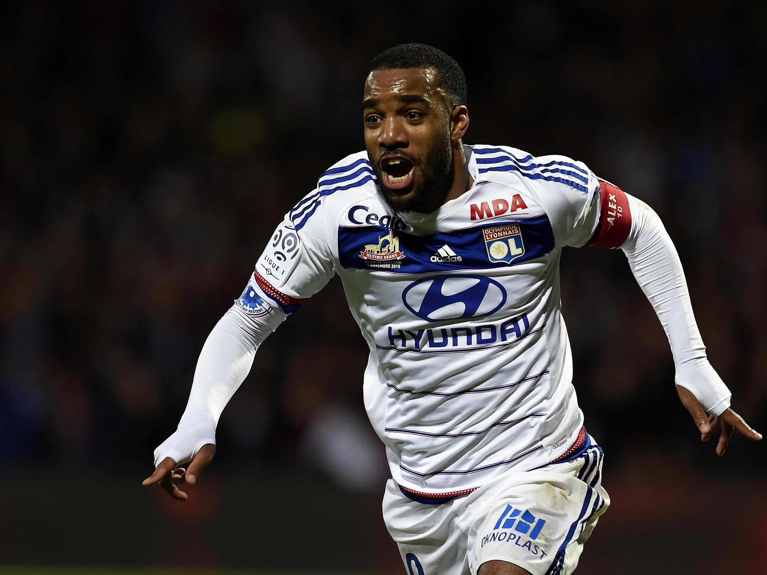 Alexandre Lacazette in action for Lyon