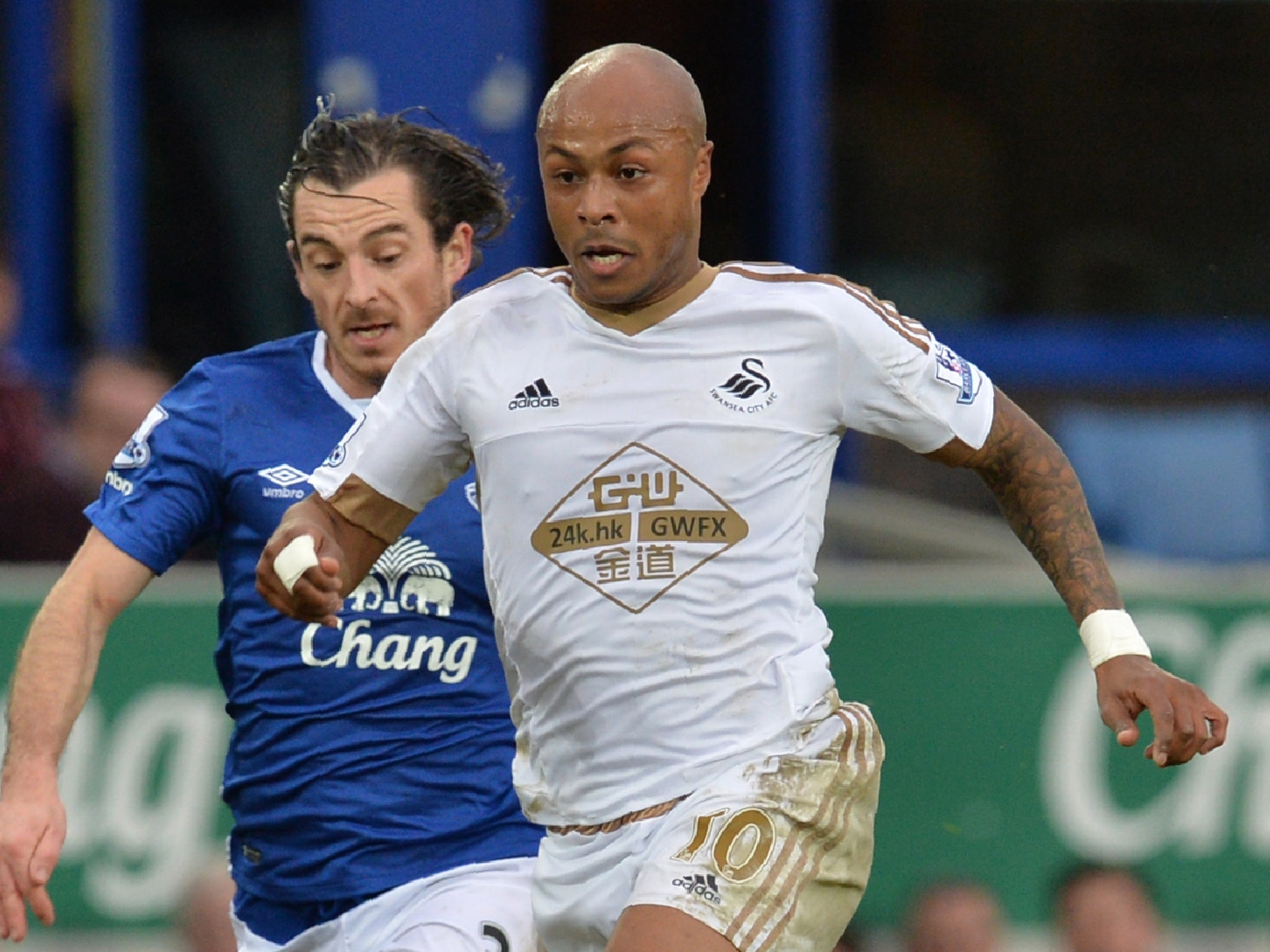 Swansea City midfielder Andre Ayew