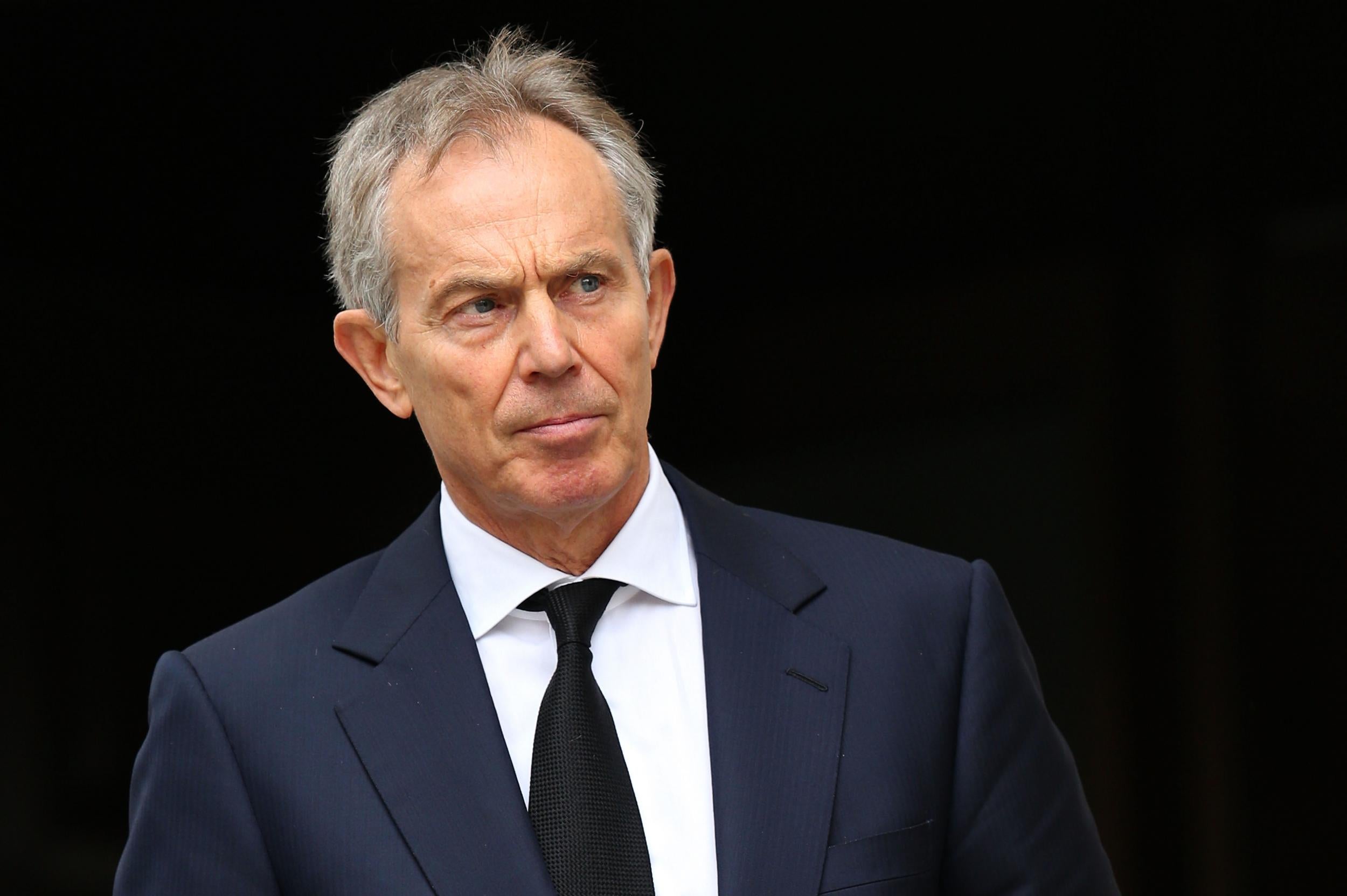 Tony Blair was speaking to a French radio station