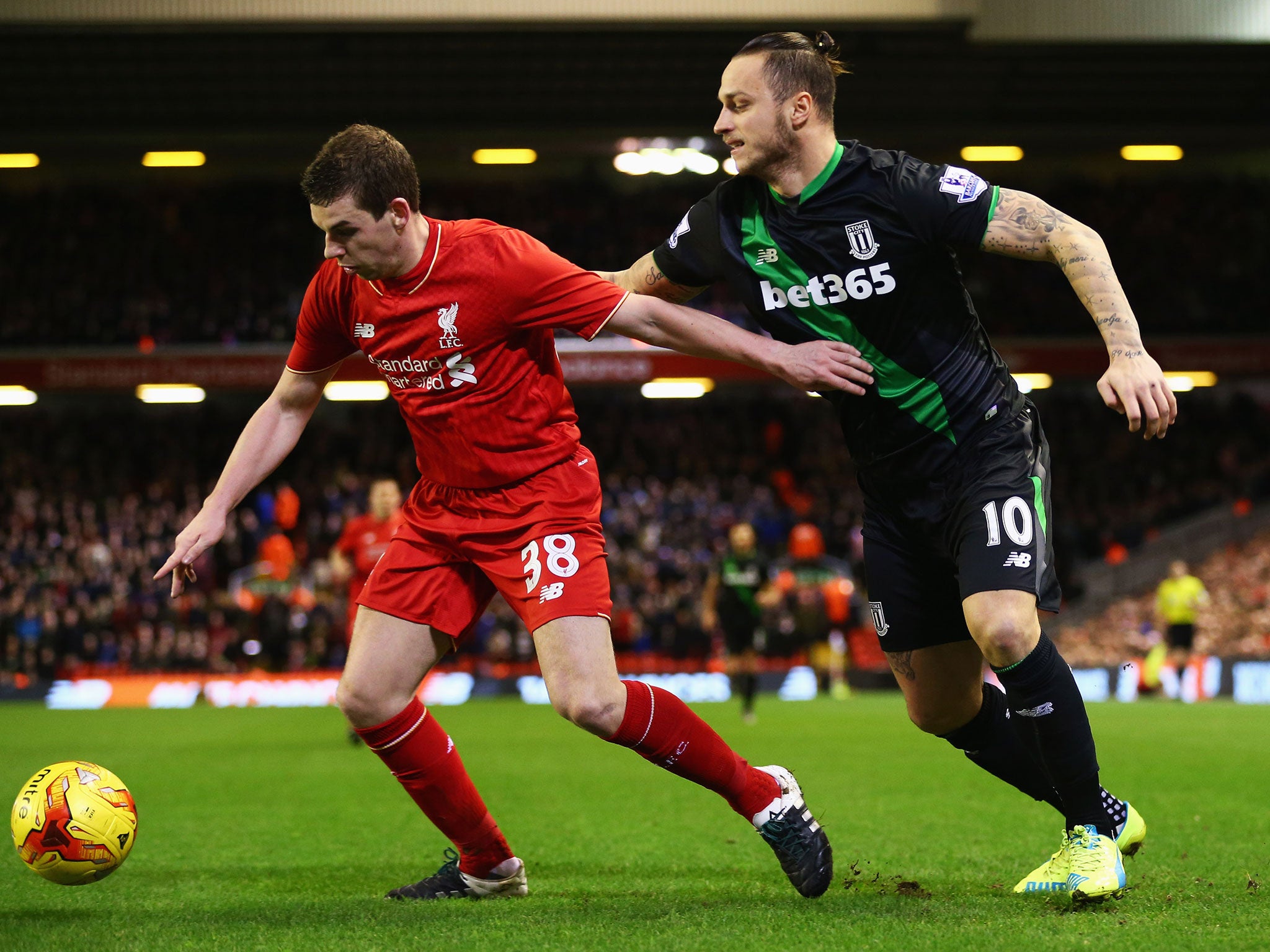 Jon Flanagan in action