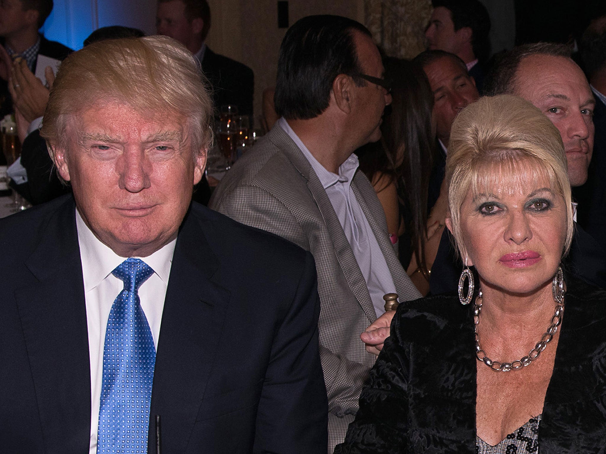 Donald Trump and his ex-wife Ivana Trump attend The Eric Trump 8th Annual Golf Tournament at Trump National Golf Club Westchester on 15 September, 2014