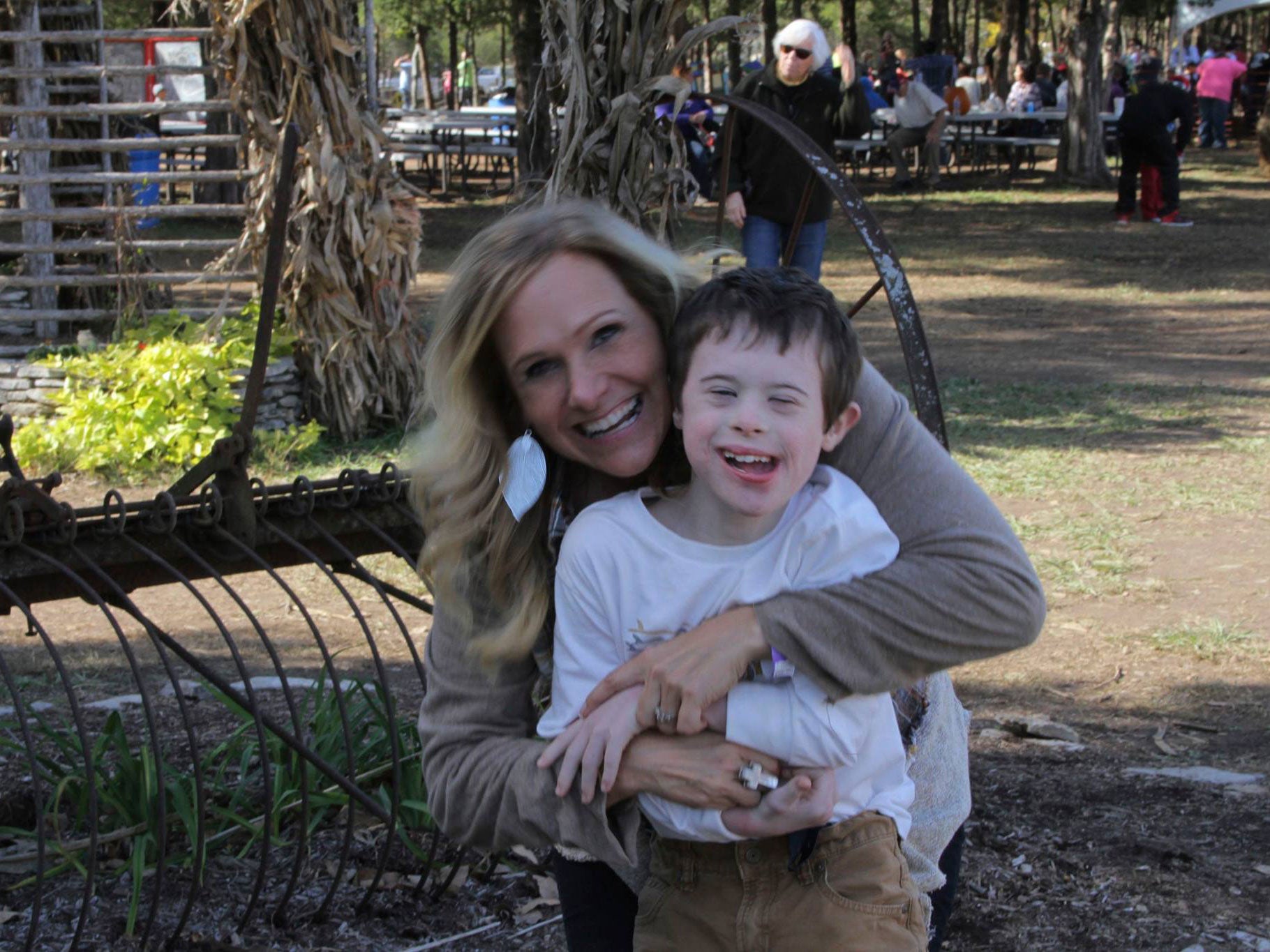 A photo of Lynne Marie and her son James