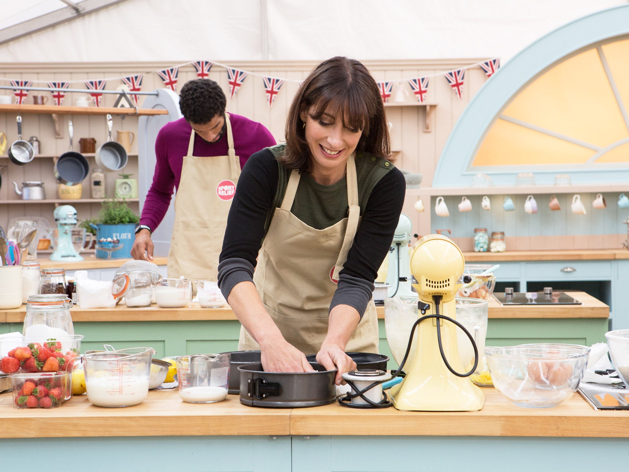 Recipe for success: Samantha Cameron in ‘The Great Sport Relief Bake-Off’