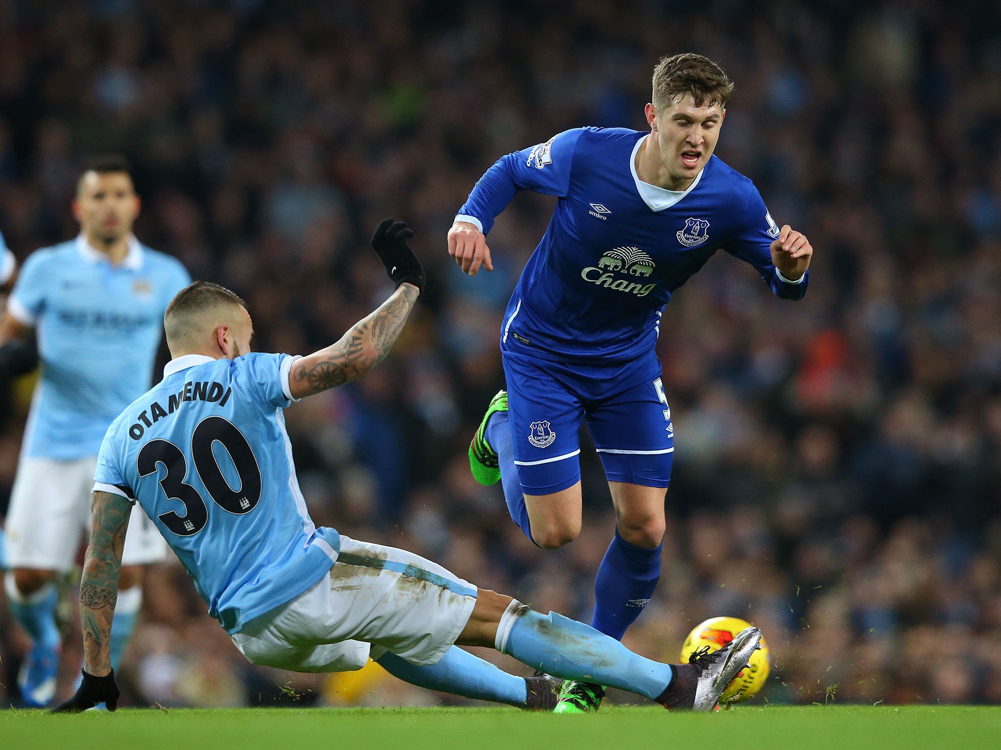 &#13;
John Stones is far more ball-player than ball-winner&#13;