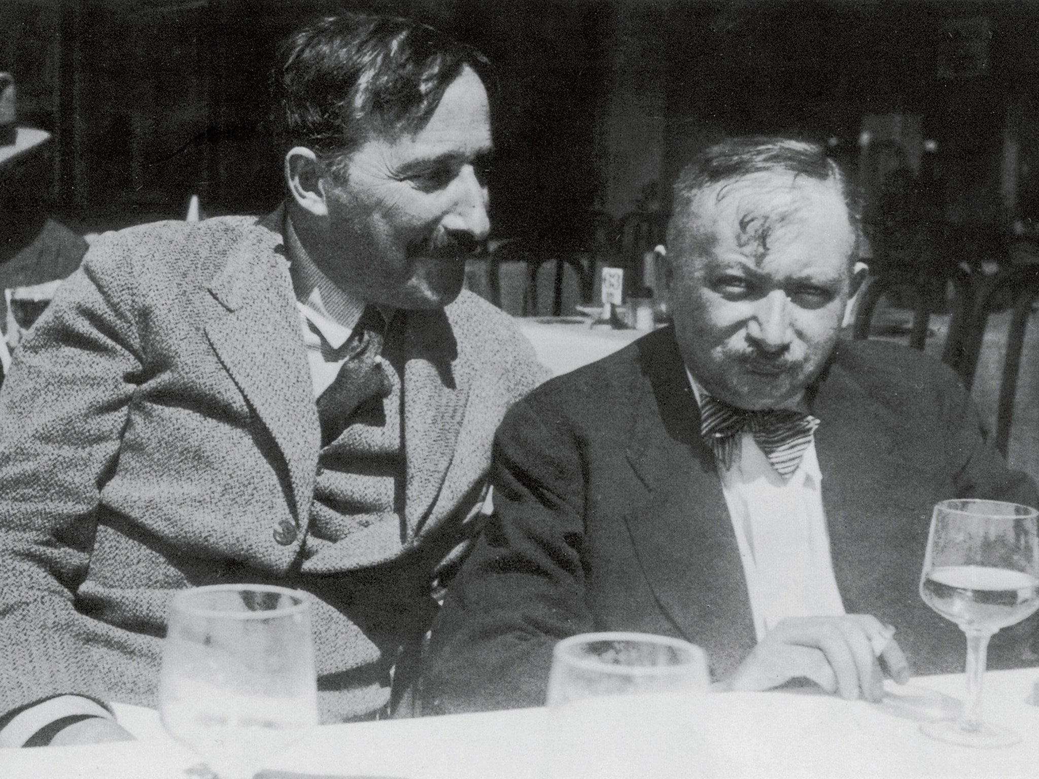 Troubled friendship: Stefan Zweig (left) and Josef Roth in Ostend in 1936