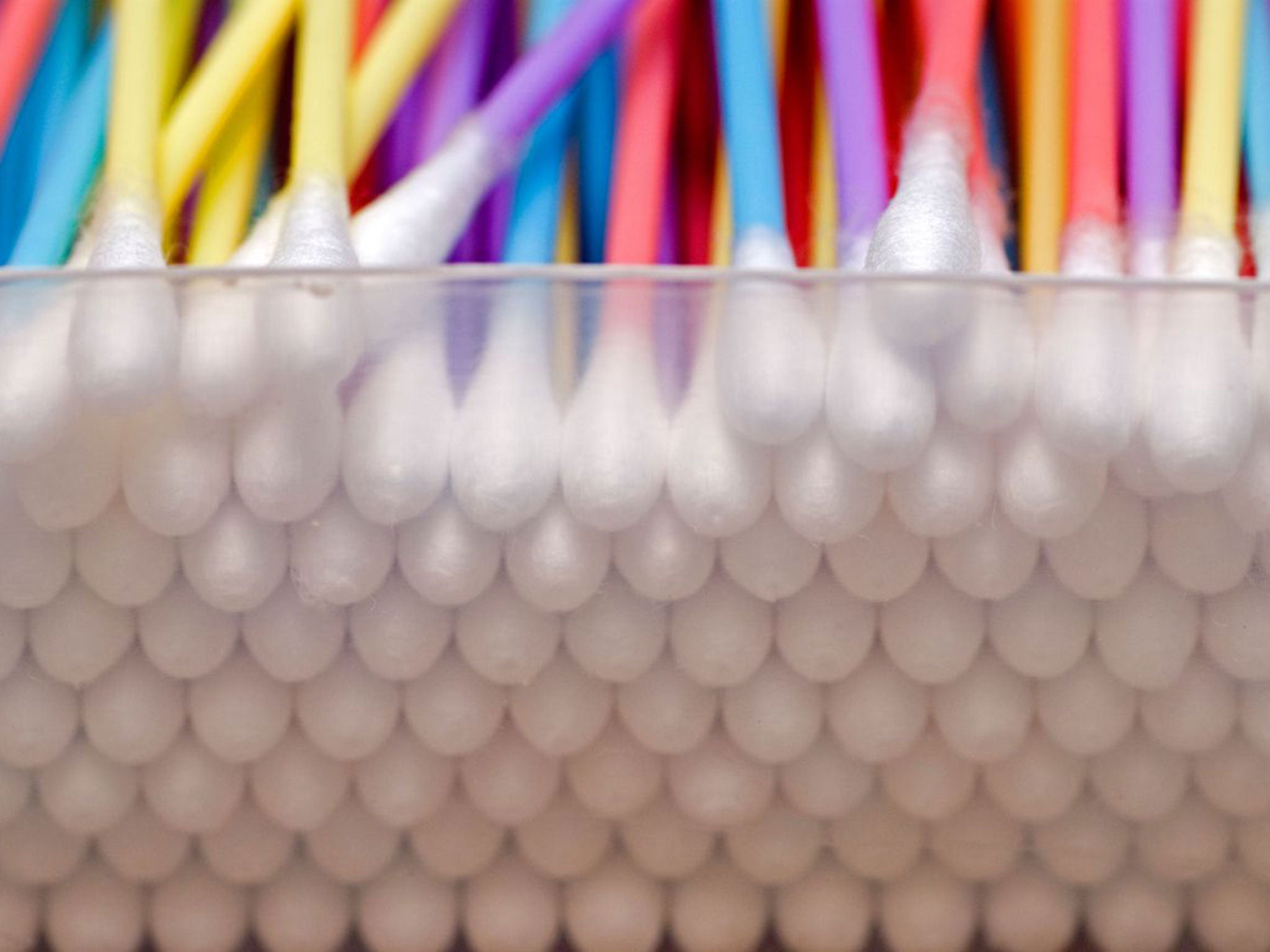 The modern swab, a multi-coloured double-ender, evolved from a single bud on a wooden stick