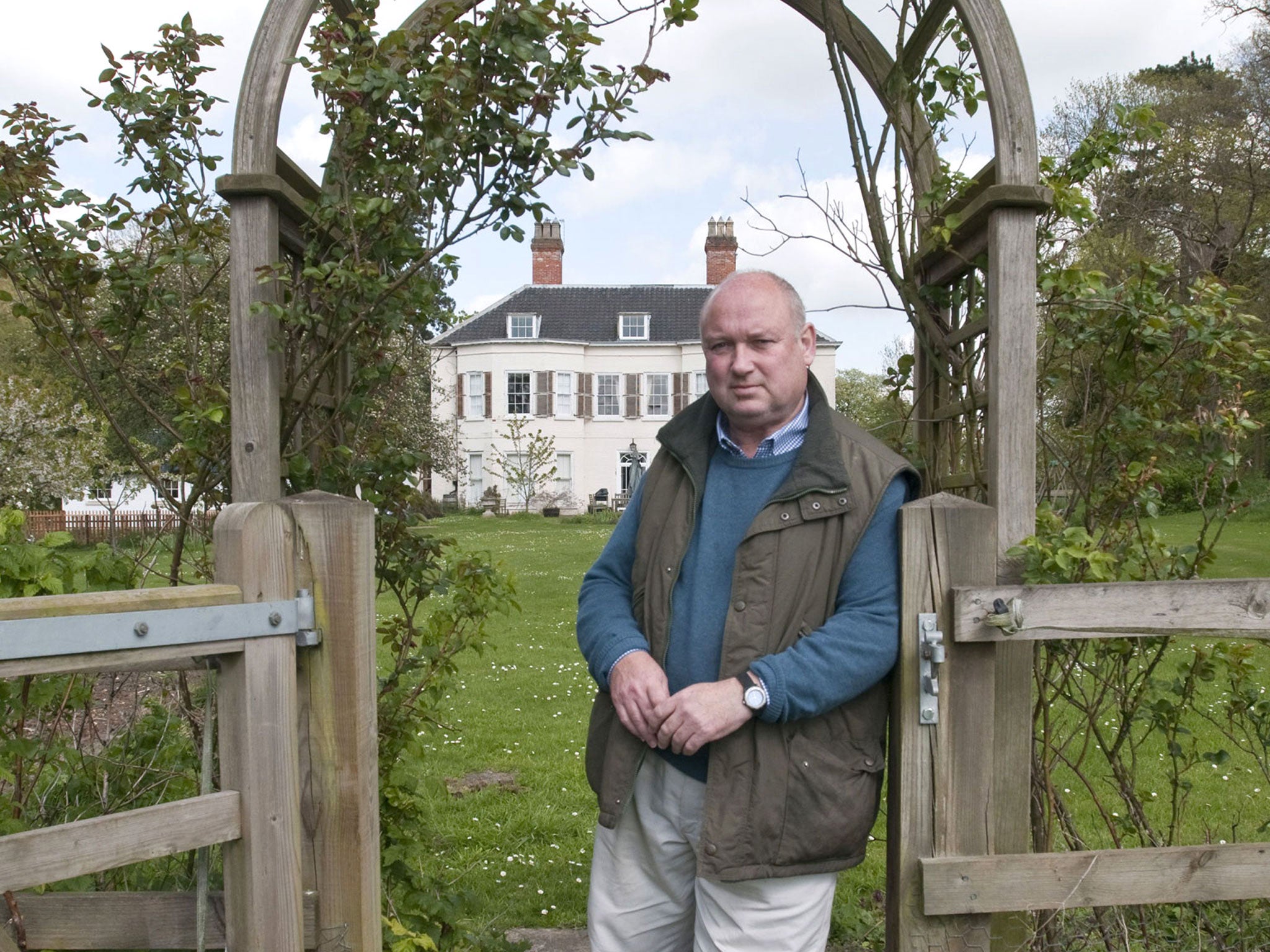 De Bernières as his home in Norfolk. He says: 'It's a Georgian house that needs a lifetime of DIY so it's perfect for me'