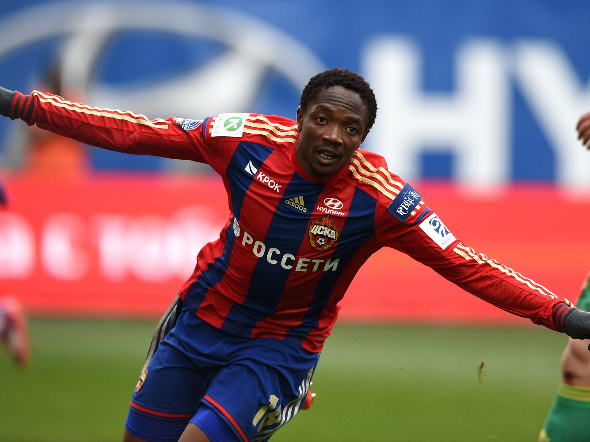 The CSKA forward Ahmed Musa