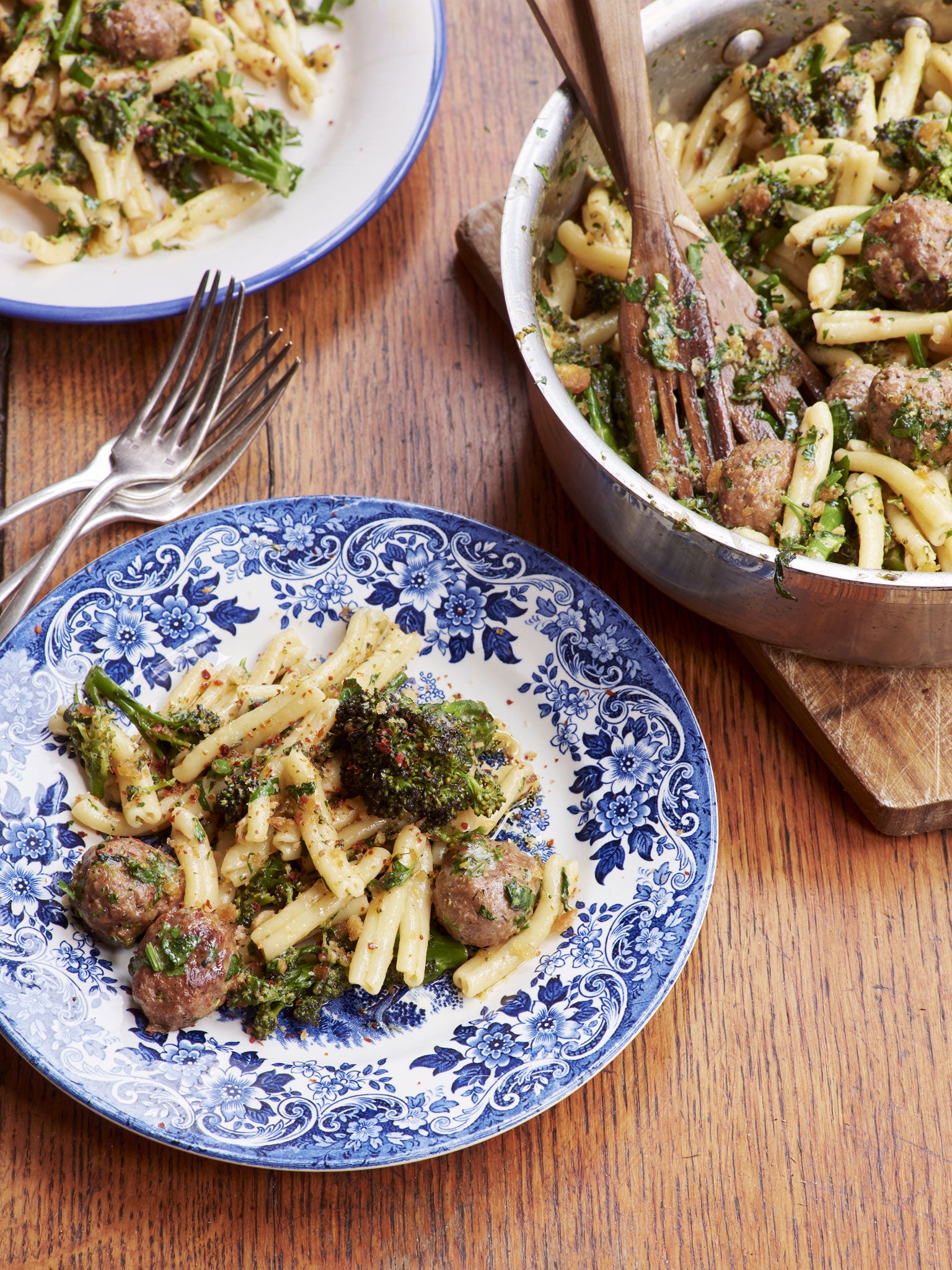 Lazy meatball pasta is one of Debora's favourite weeknight shortcuts