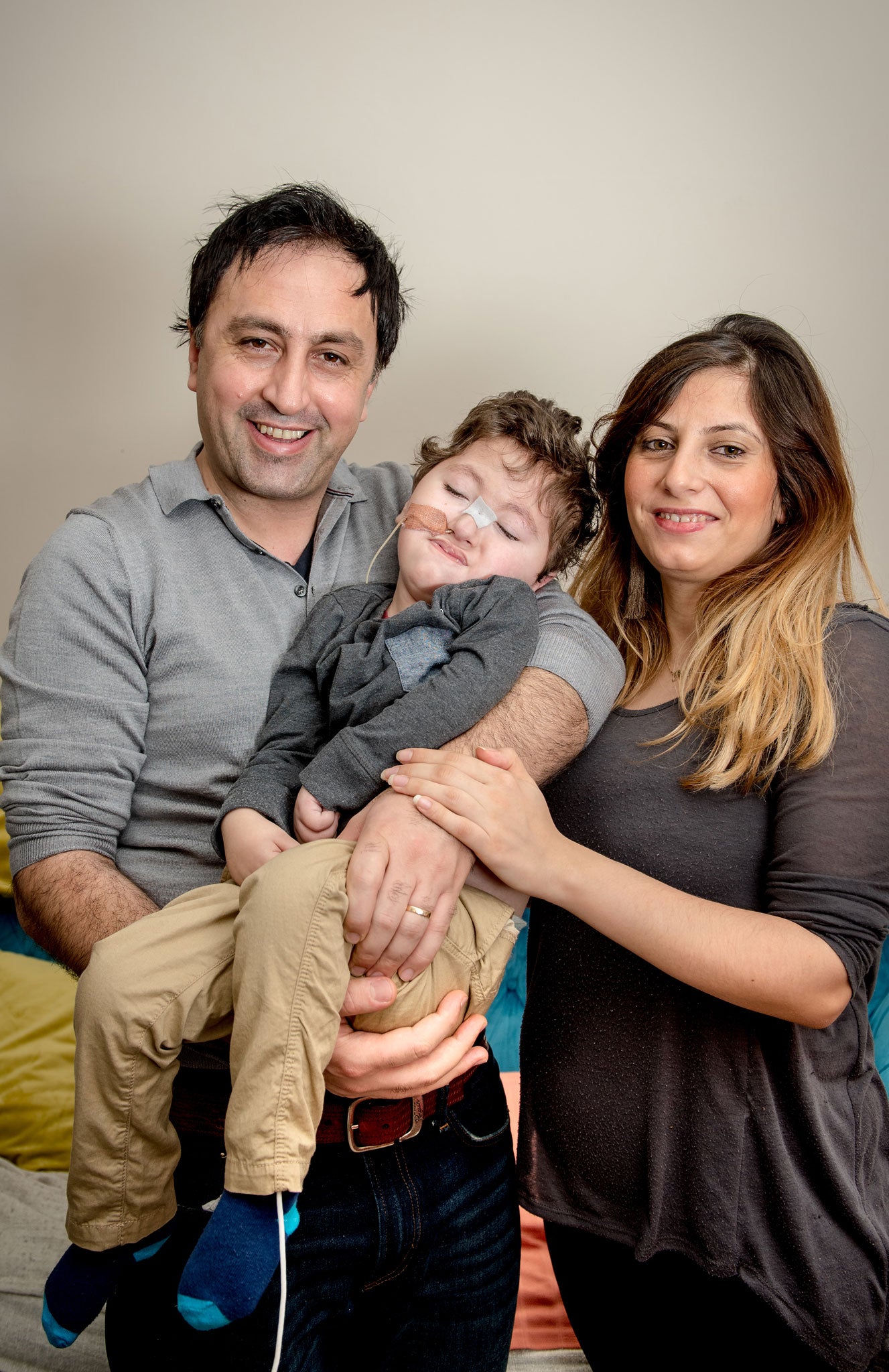 Serdar and Pelin Agirman with their son Ruzgar