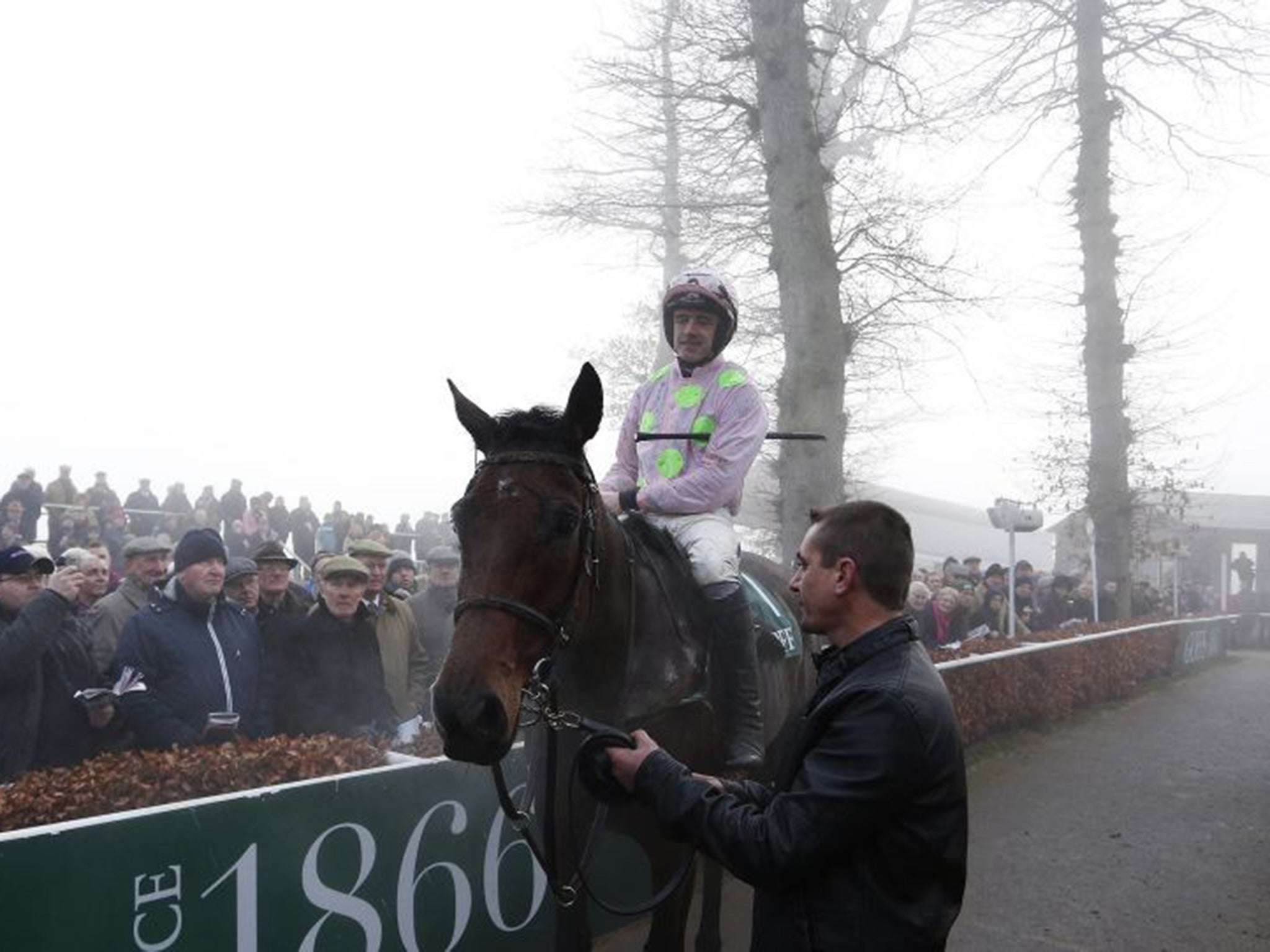 Ruby Walsh riding Djakadam win The Goffs Tyhestes Handicap Steeple Chase at Gowran Park racecourse