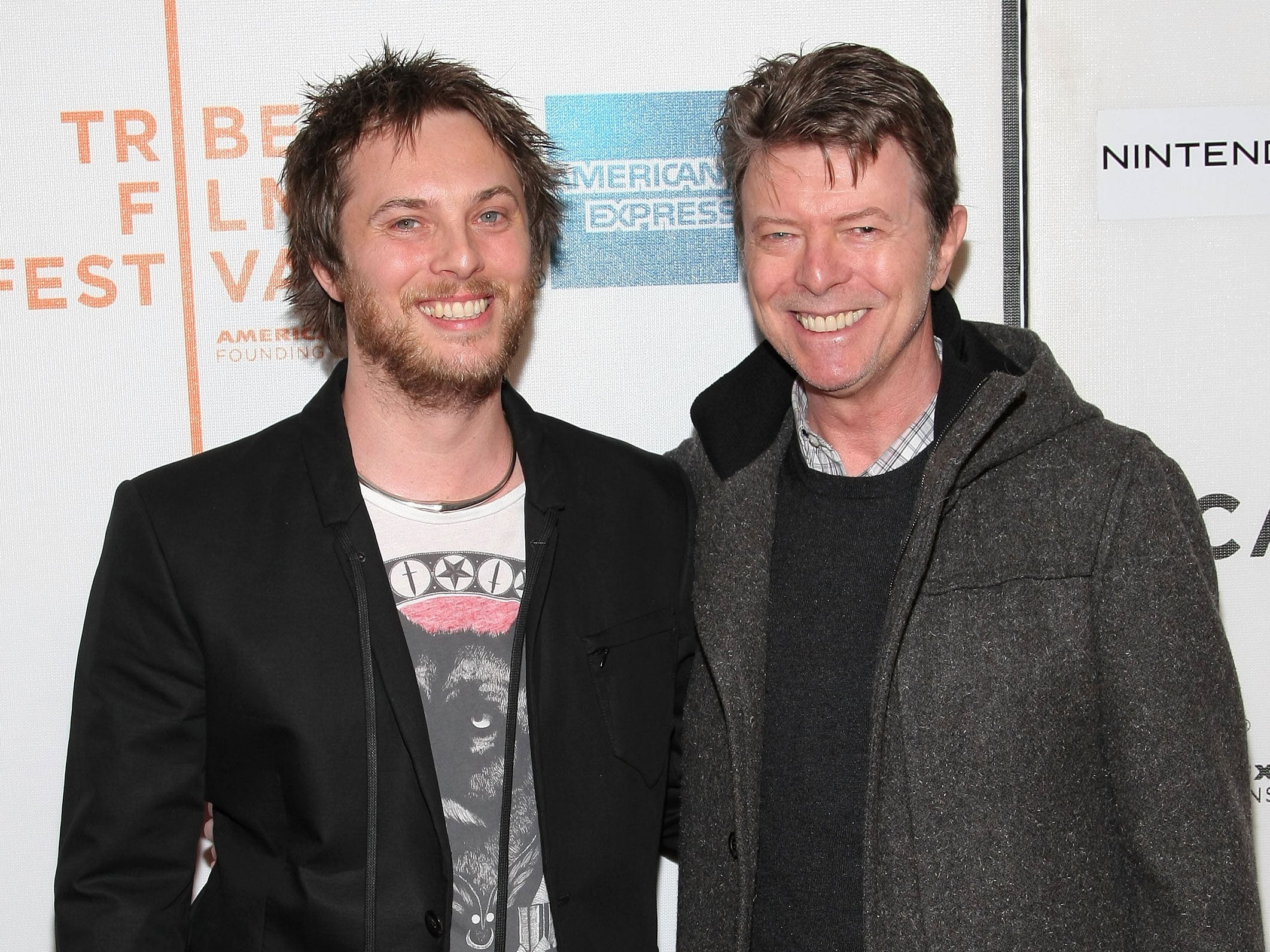 Duncan Jones and father David Bowie