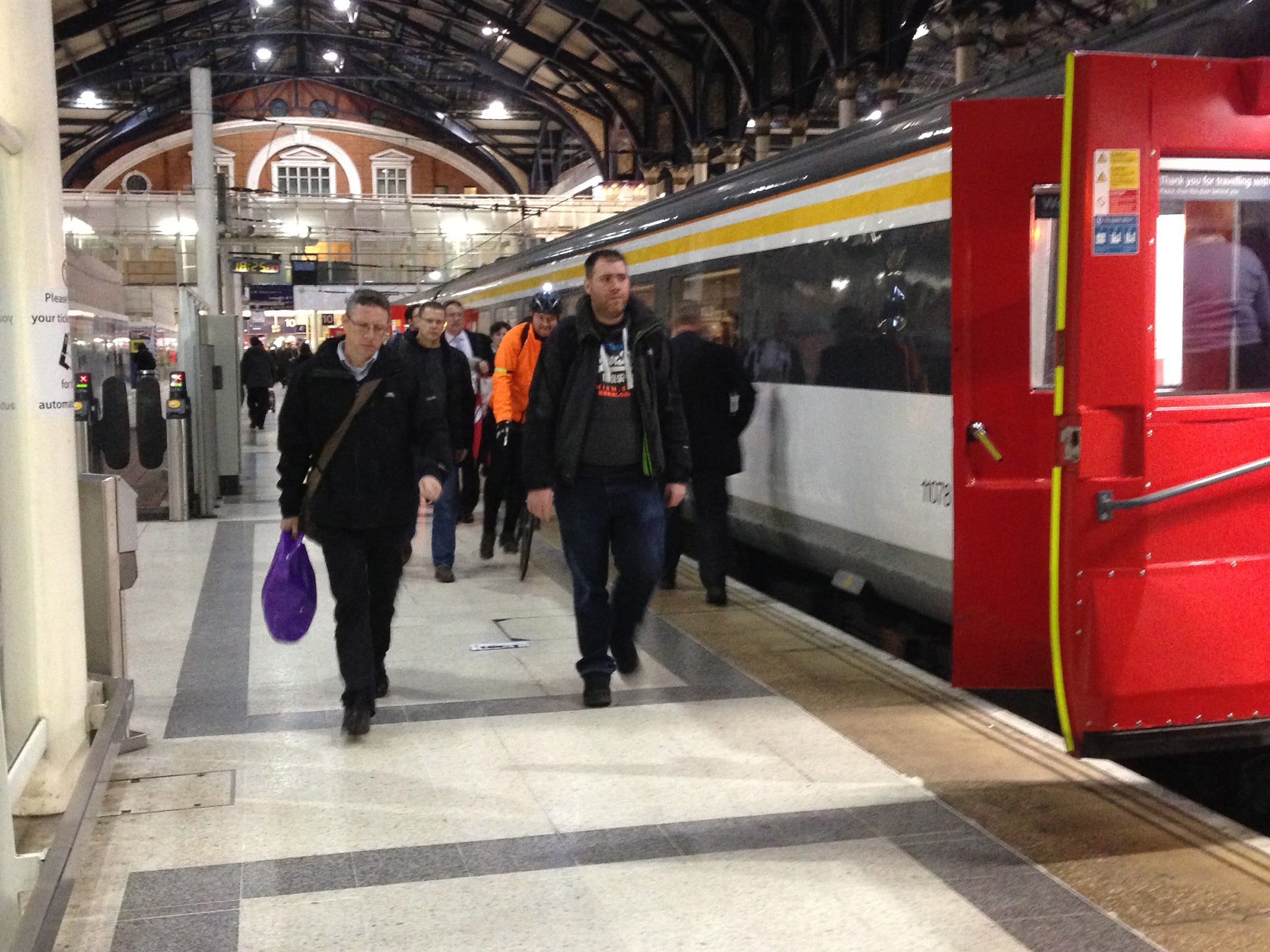 The 6.30pm Liverpool Street to Ipswich train