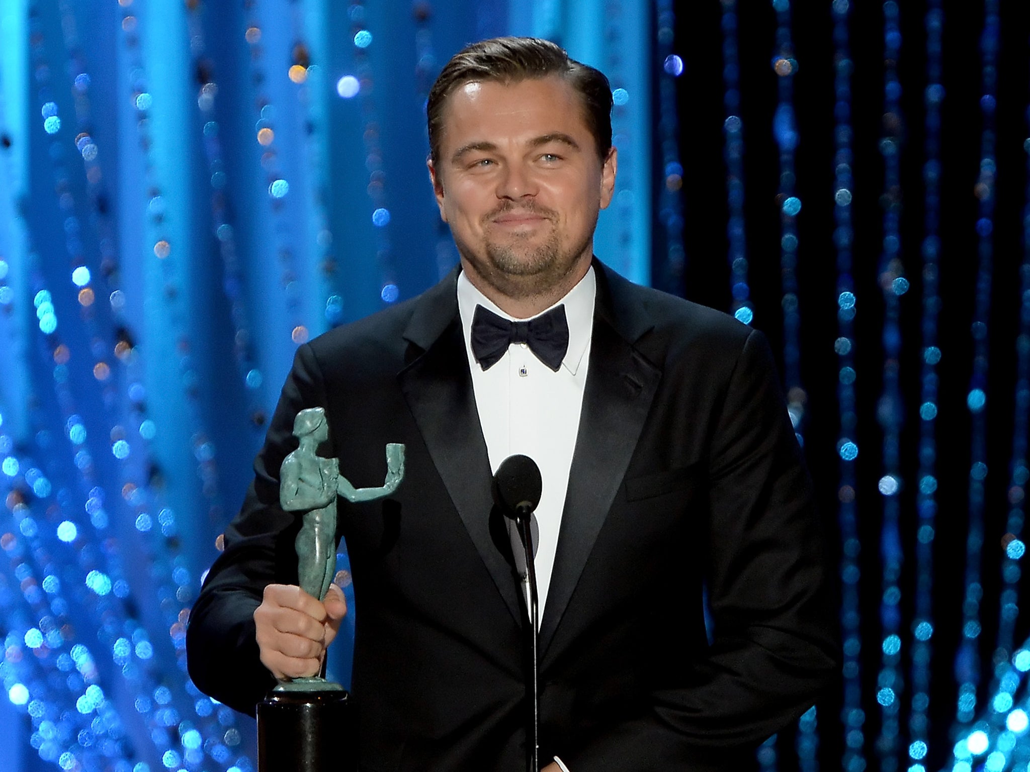 Leonardo Dicaprio at the SAG Awards 2016