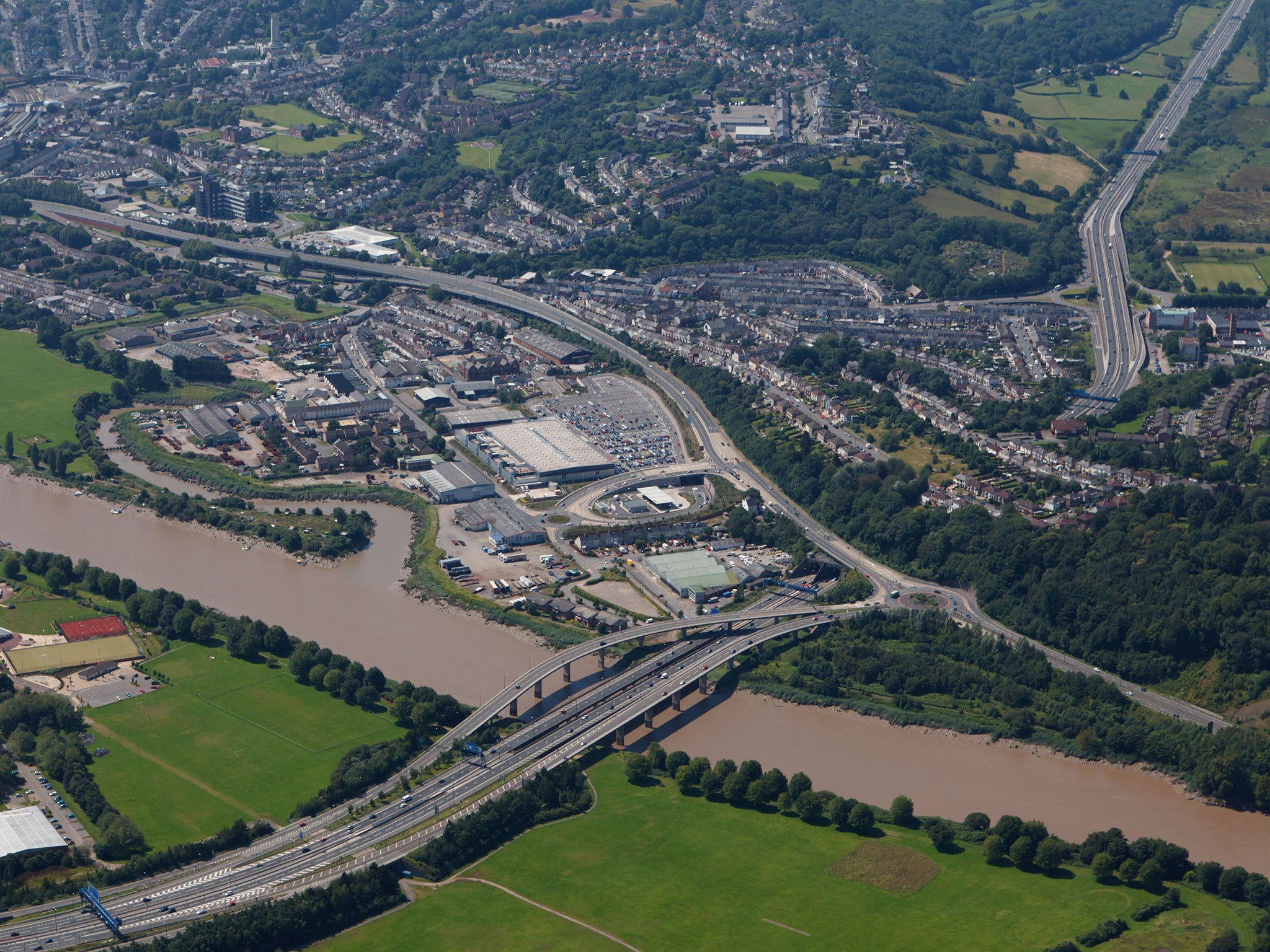 The baby's body was found just off the M4 near Newport