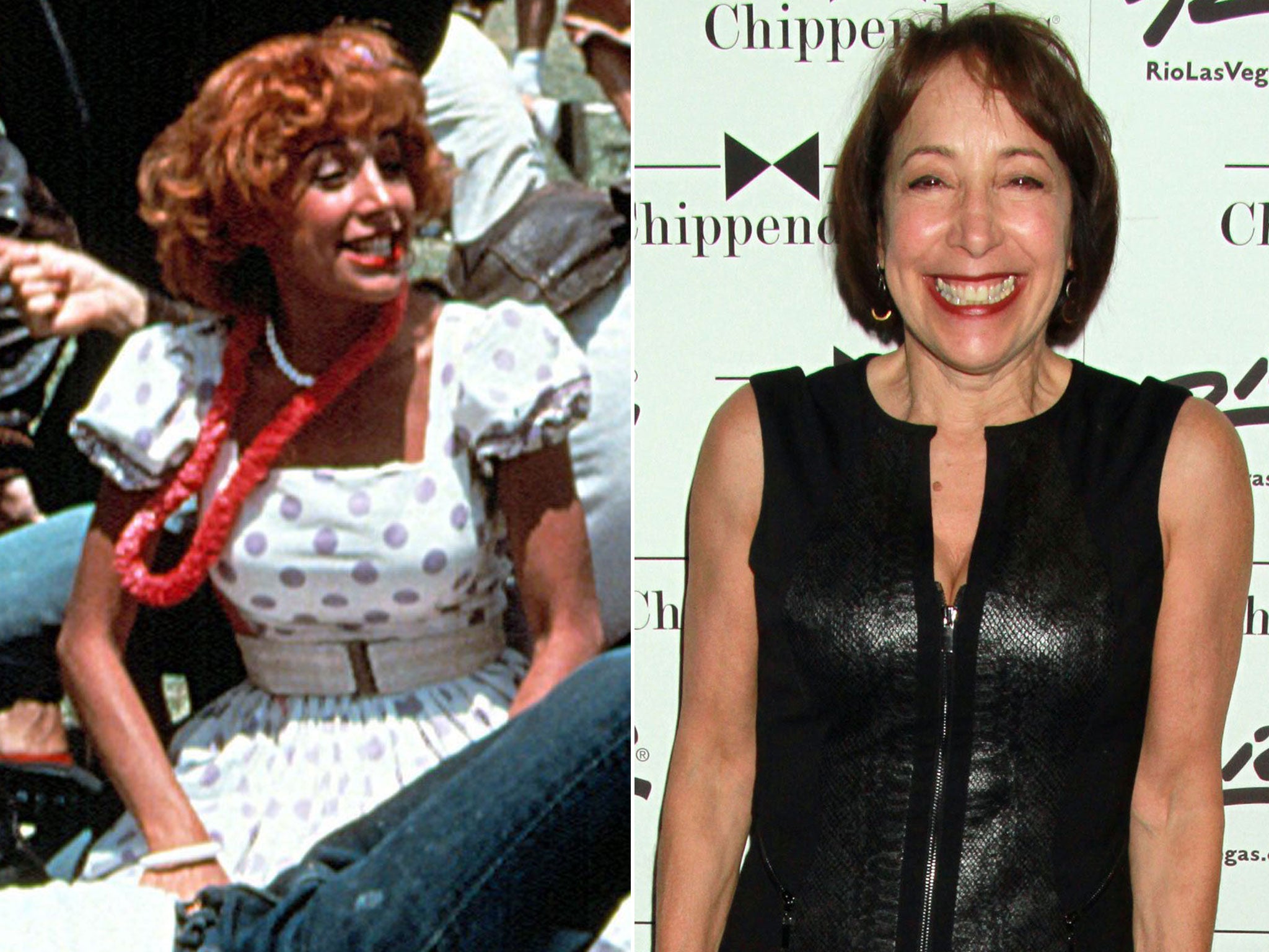 left: 'Conn in 1978 filmright: Didi Conn- Frenchie (now age 64) pictured in January 2015 (REX)