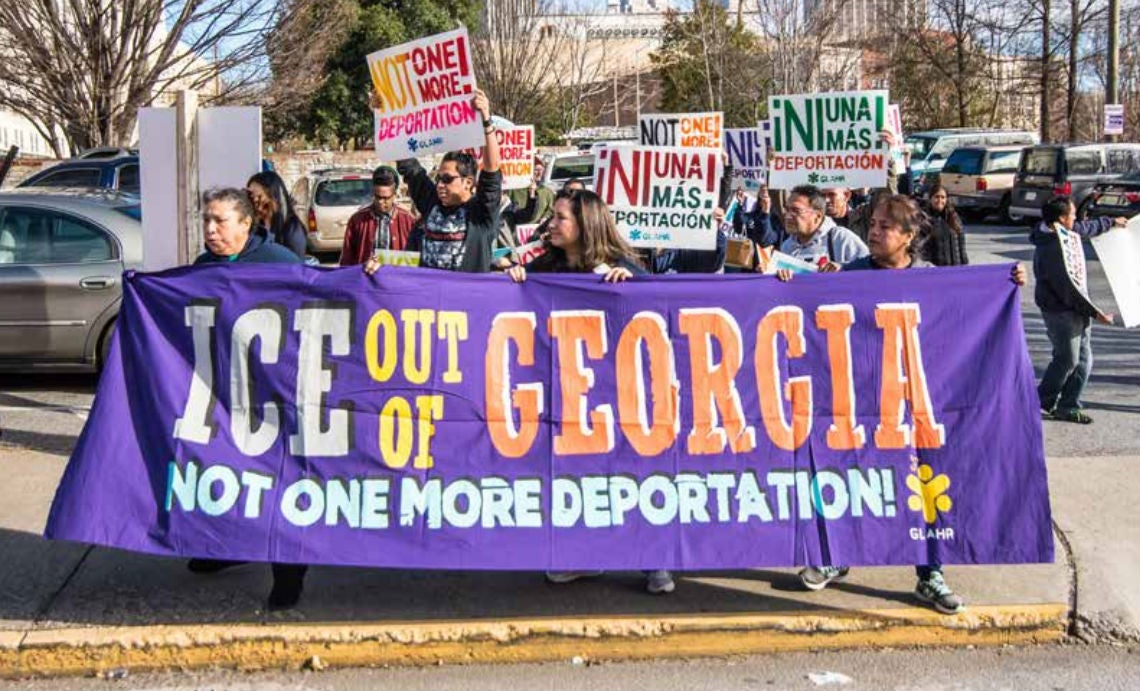 The raids on immigrants' homes were unnecessarily aggressive, say protestors