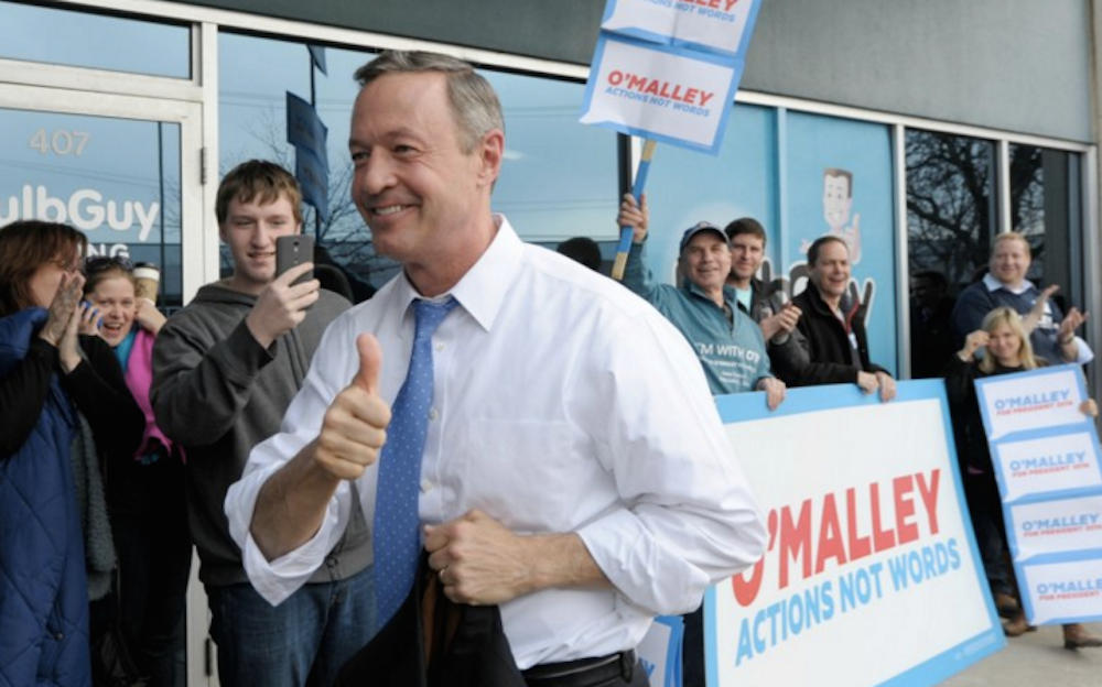 Martin O'Malley is out.