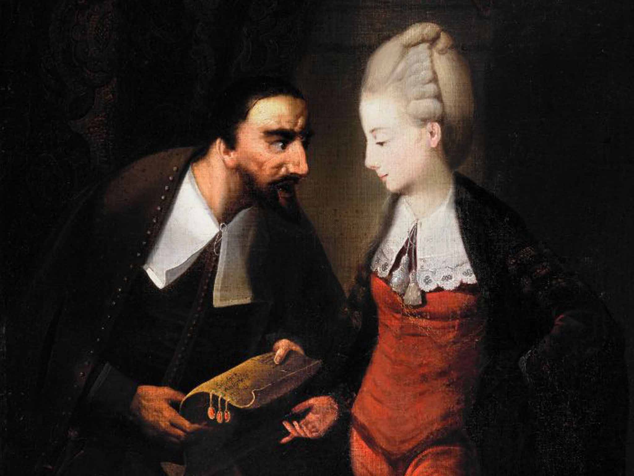 The quality of mercy: Edward Alcock's oil painting 'Portia and Shylock' from 1890