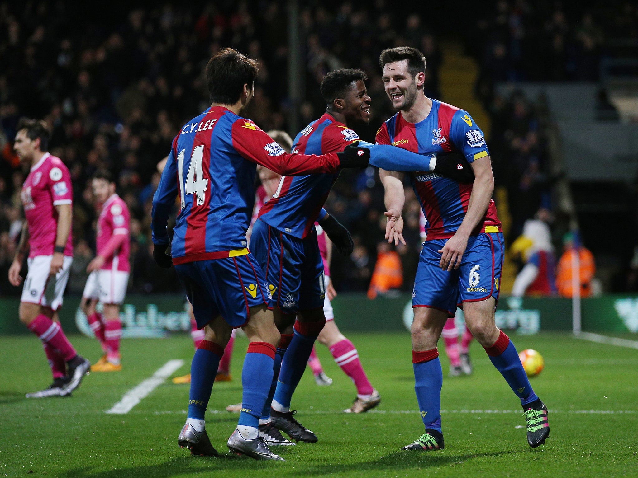 Scott Dann opened the scoring for the home side