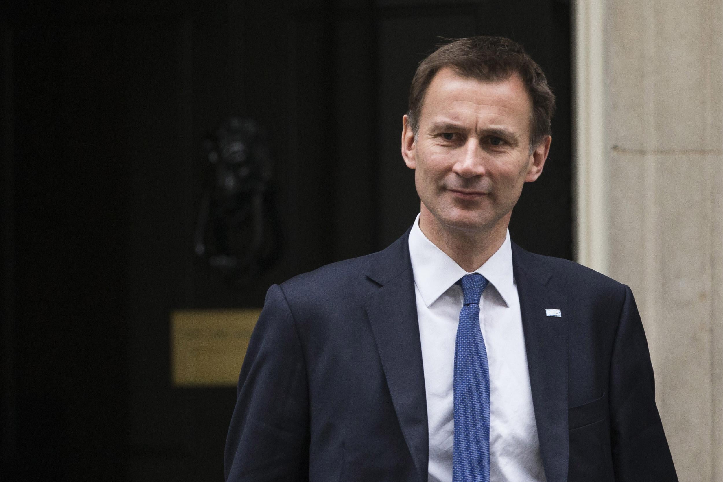 The Health Secretary Jeremy Hunt