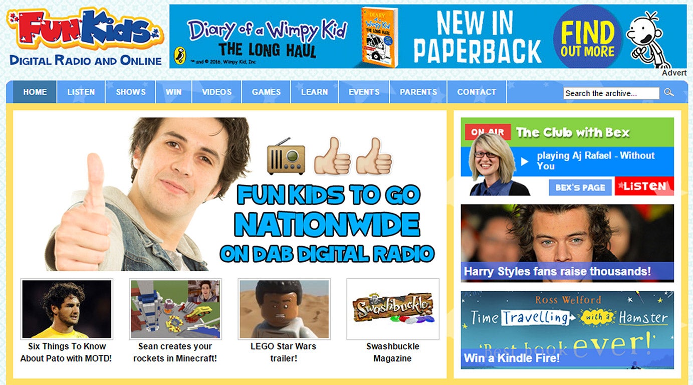 The Fun Kids website hosts plenty of additional content besides the radio shows