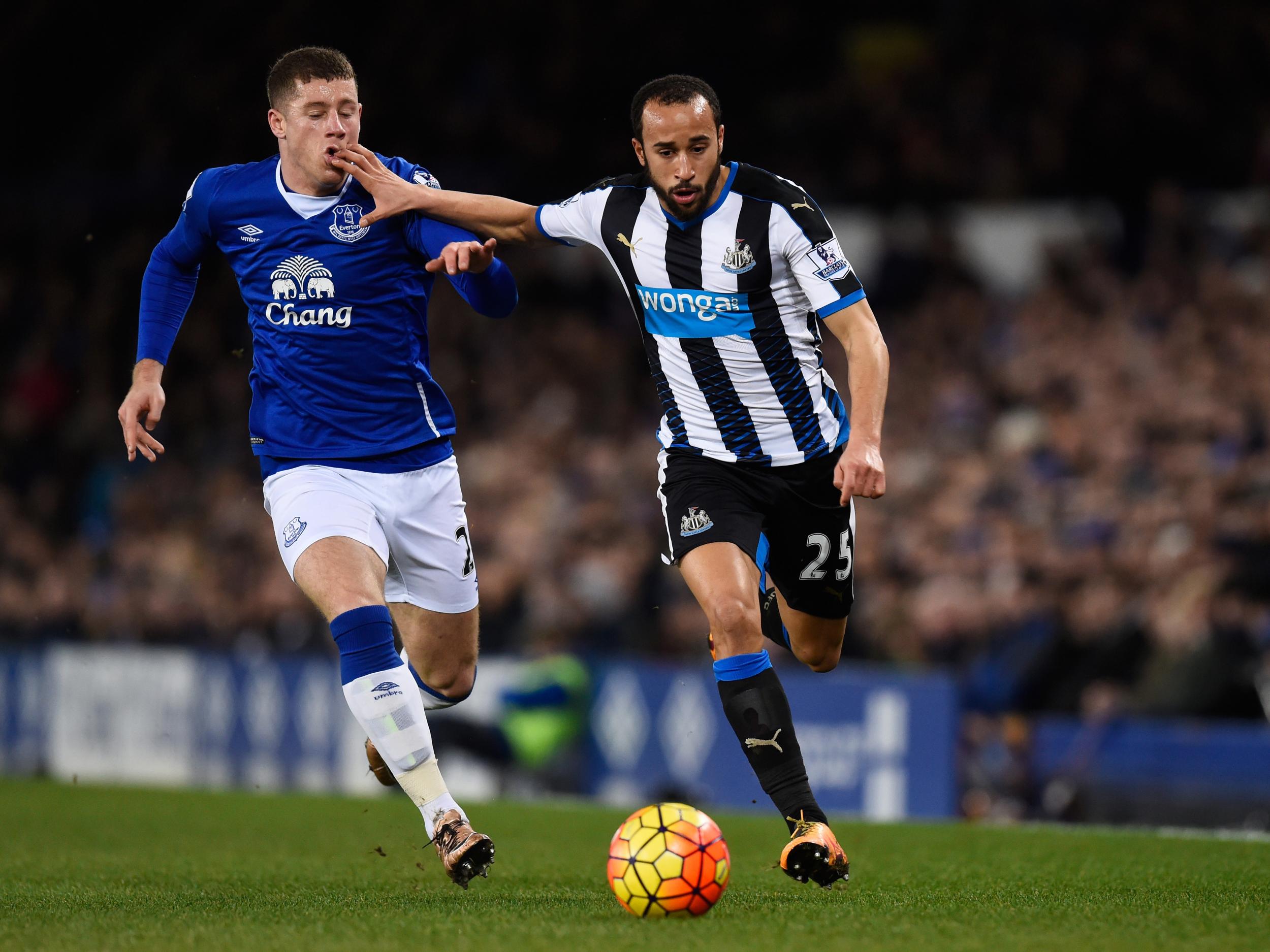 Andros Townsend was making his Newcastle debut