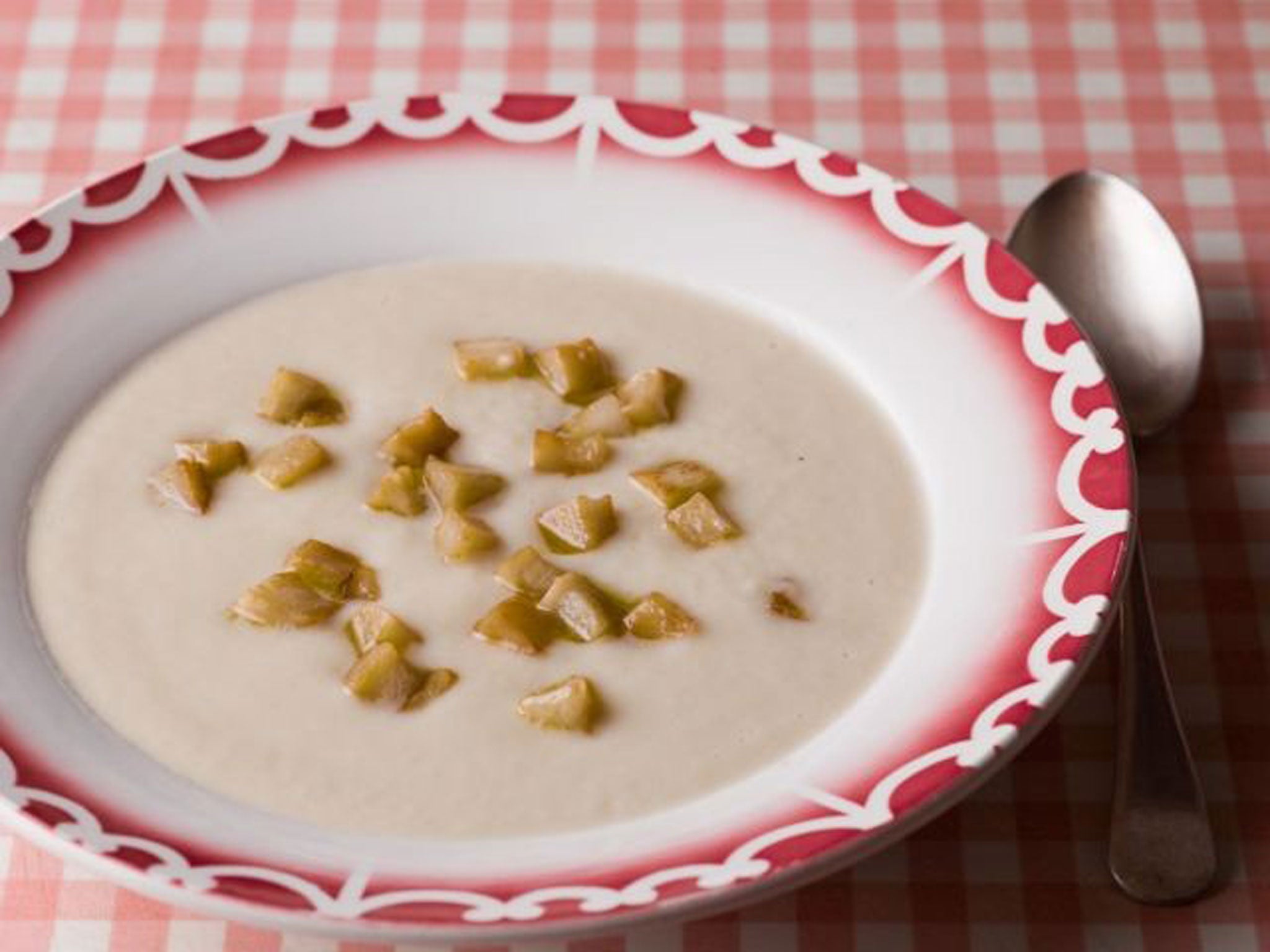 Earthy flavour: Jerusalem artichoke and Bramley apple soup