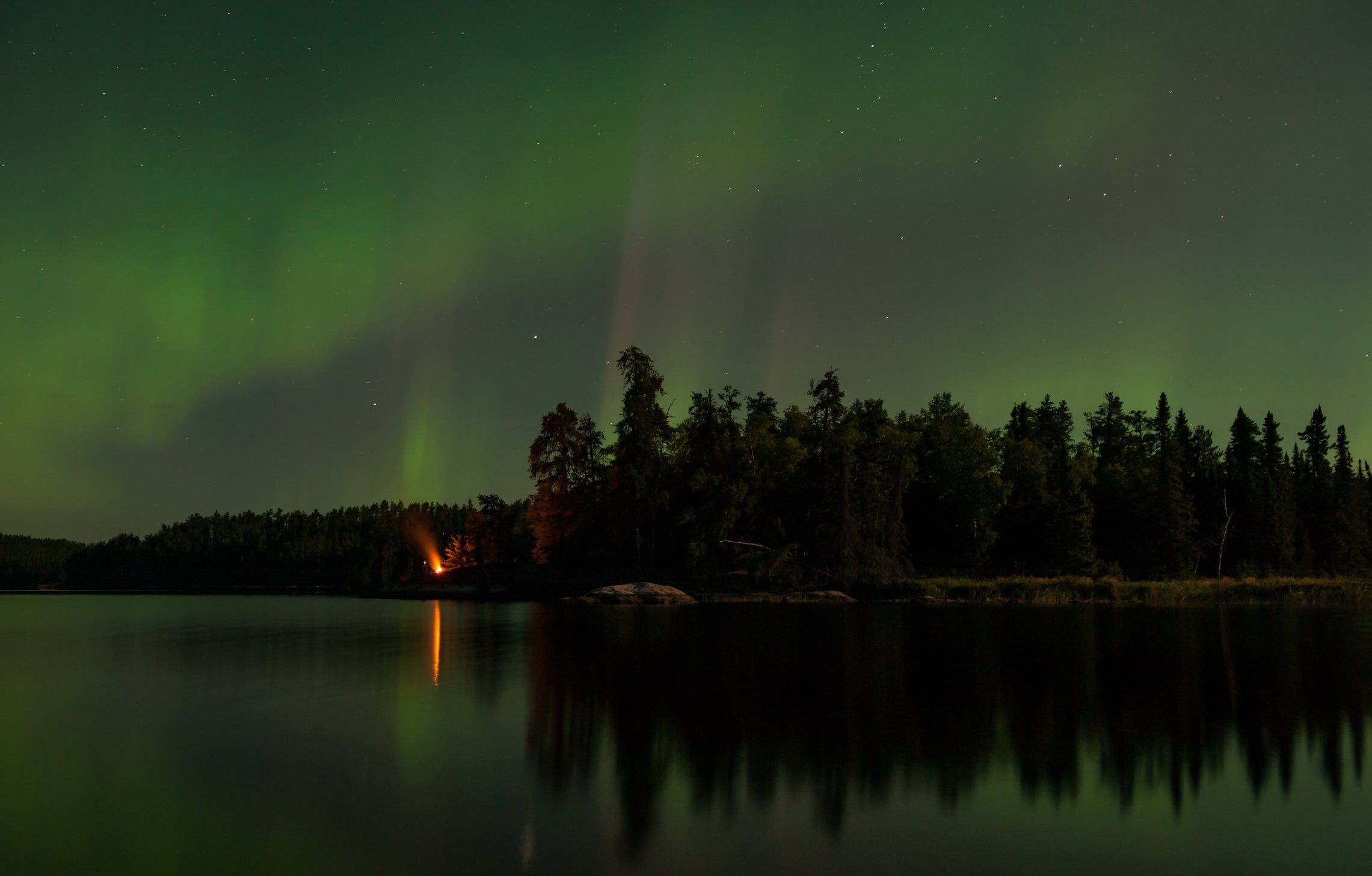 Woodland Caribou Provincial Park Northern Lights