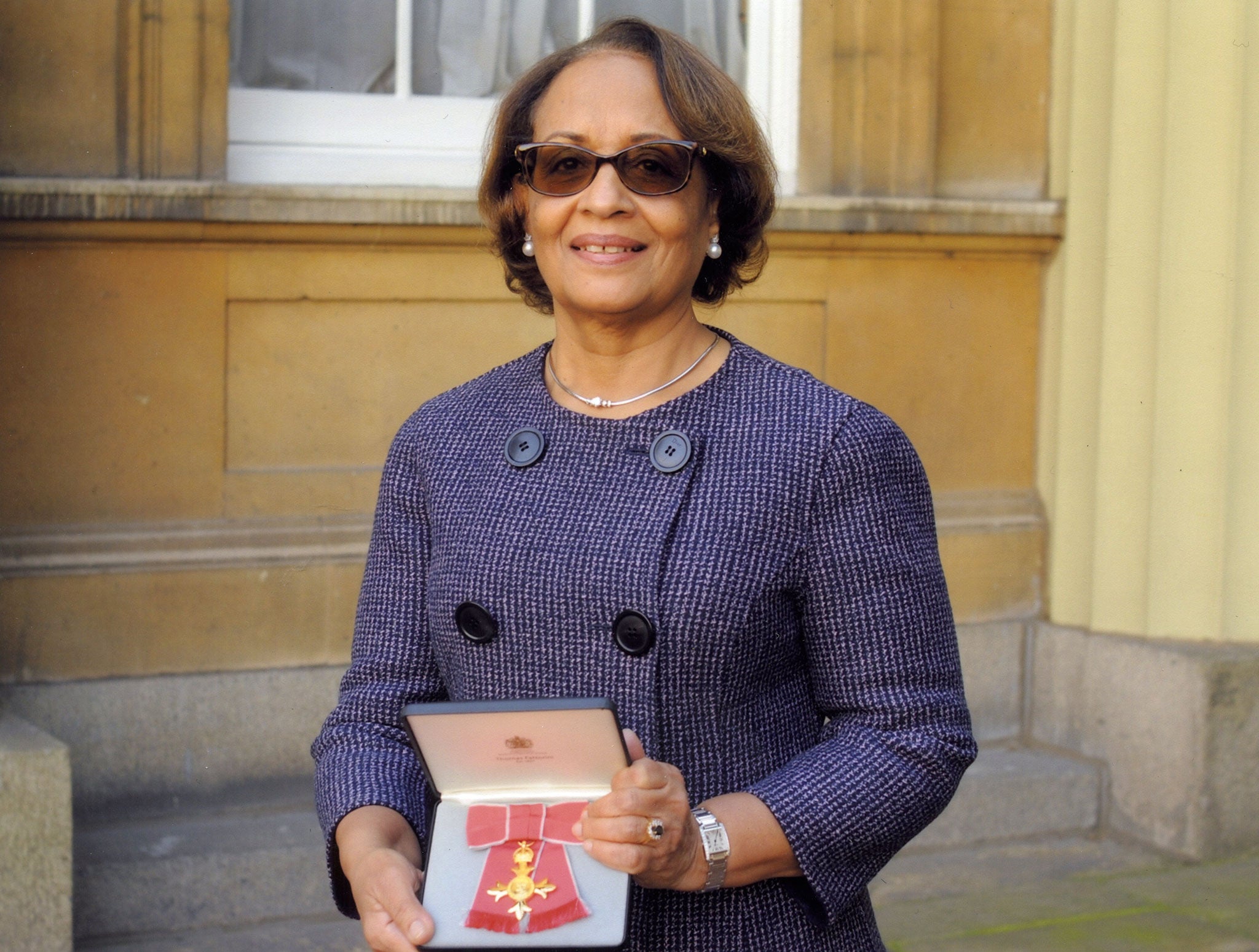 Dr Fadl pictured with her OBE