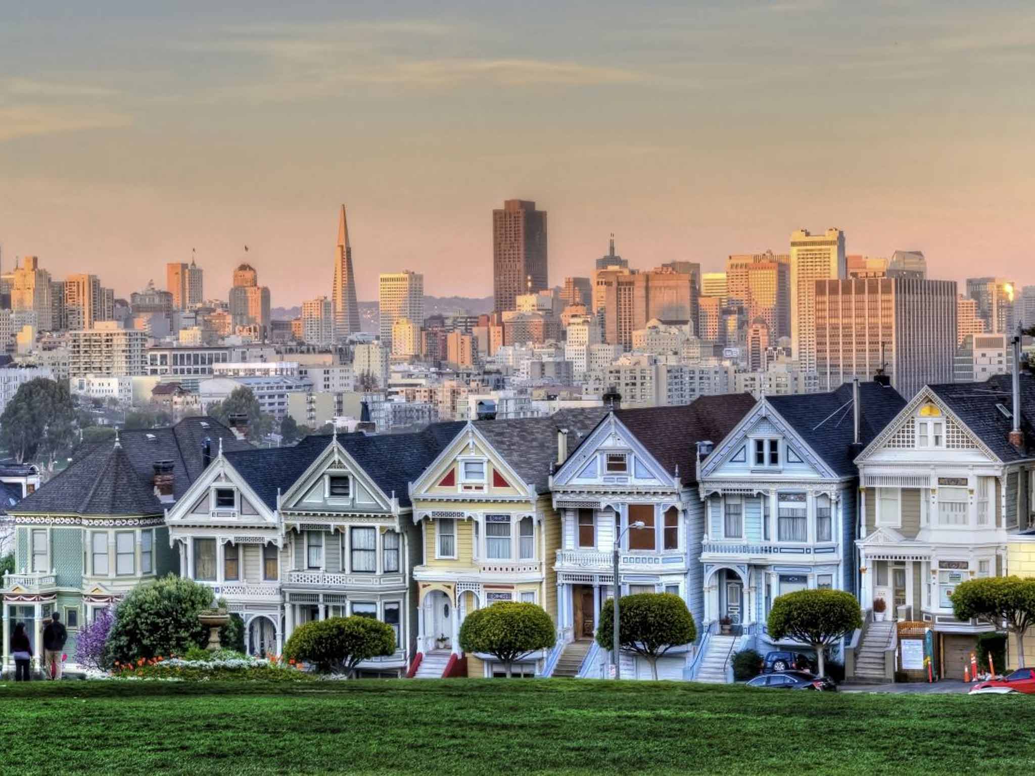 Old and new: Victorian homes beneath the modern skyline