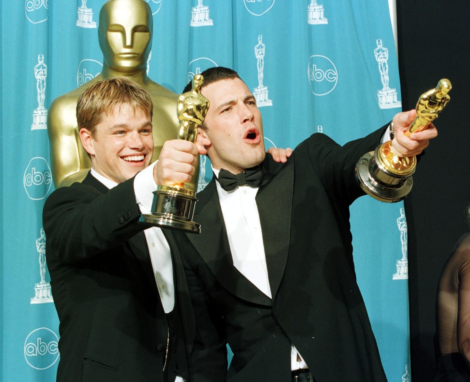 Matt Damon and Ben Affleck win Oscars for their peformances in Good Will Hunting